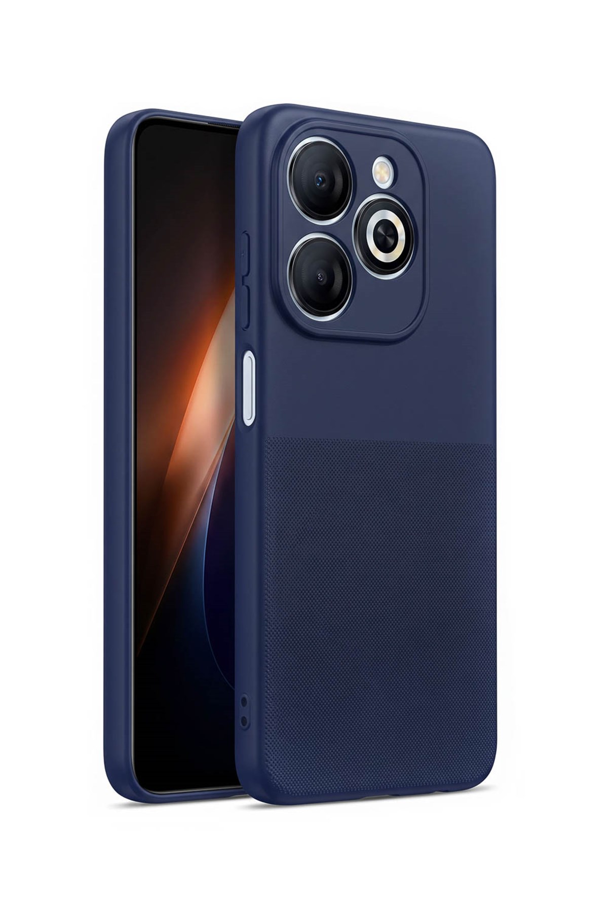 Infinix Tecno Spark Go 2024 / Smart 8 Serisi / Pop 8 / Spark 20C / Hot 40i Uyumlu Kamera Korumalı Tırtıklı Kaymaz İçi Kadife Yumuşak Silikon Kılıf