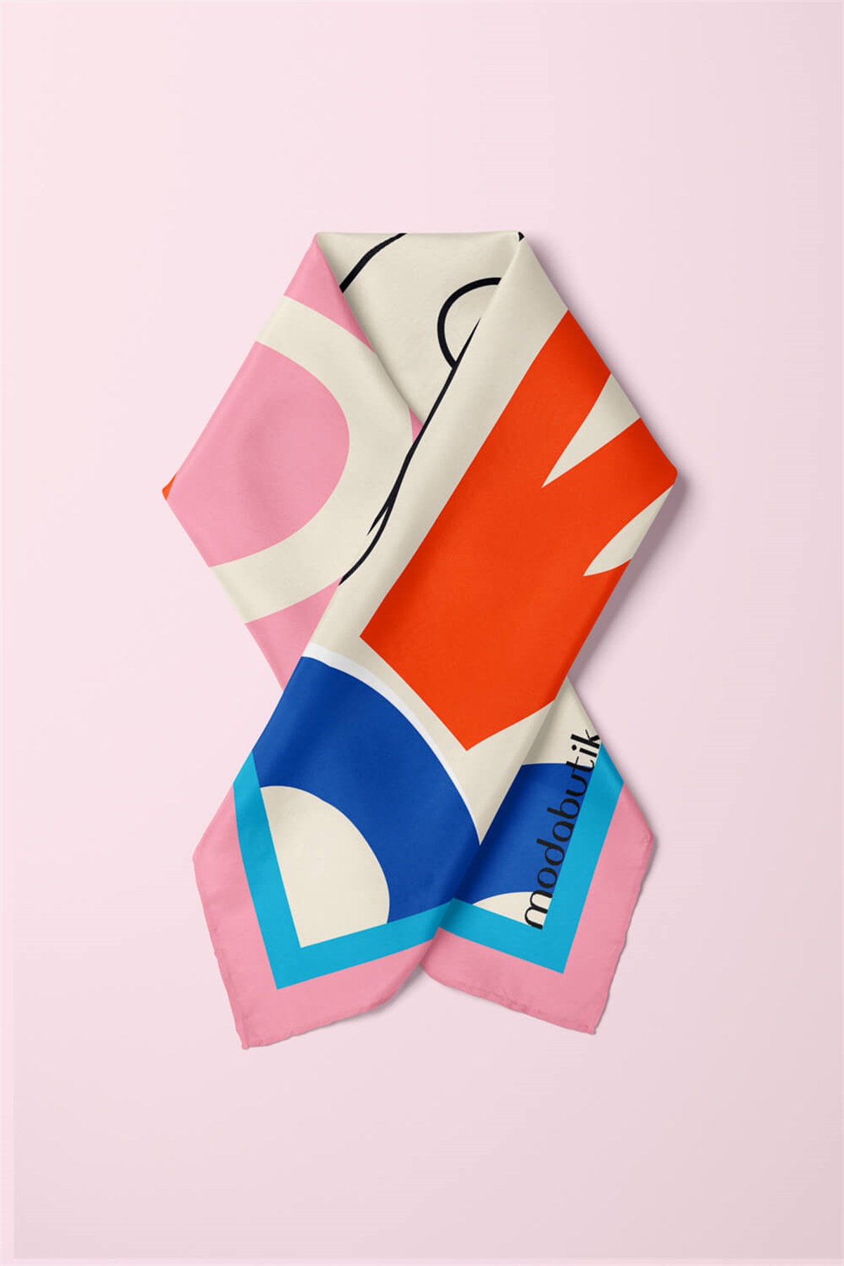 B28 Violla Geometri Deseni Bandana