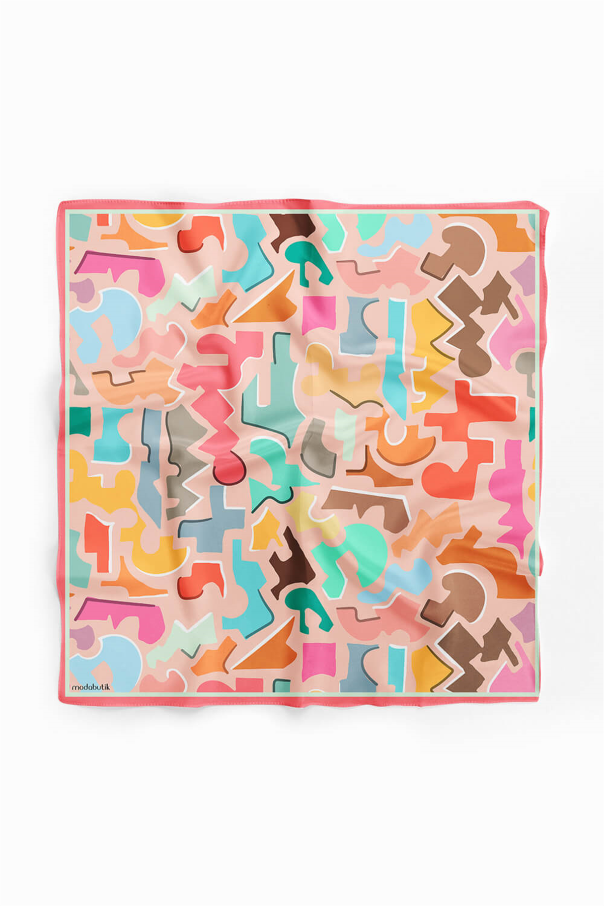 F116 Modabutik Geometrik Desenli Bandana
