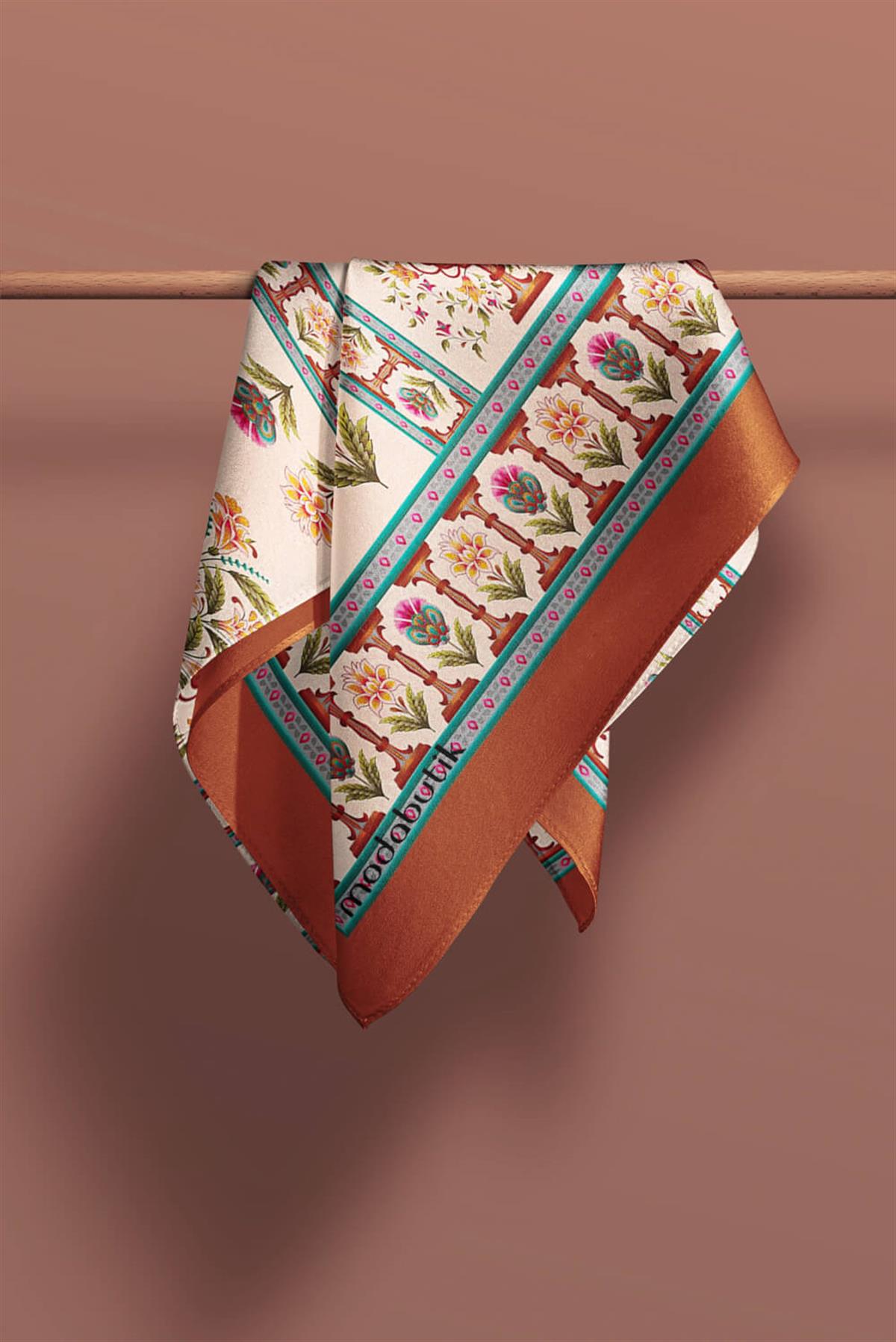 I91 Modabutik Çiçek Desenli Kadın Fular