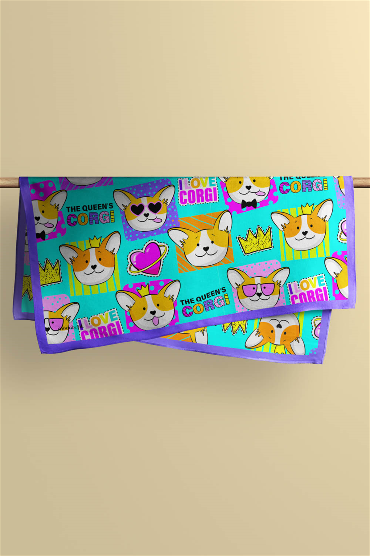 G104 Modabutik Köpek Desenli Bandana