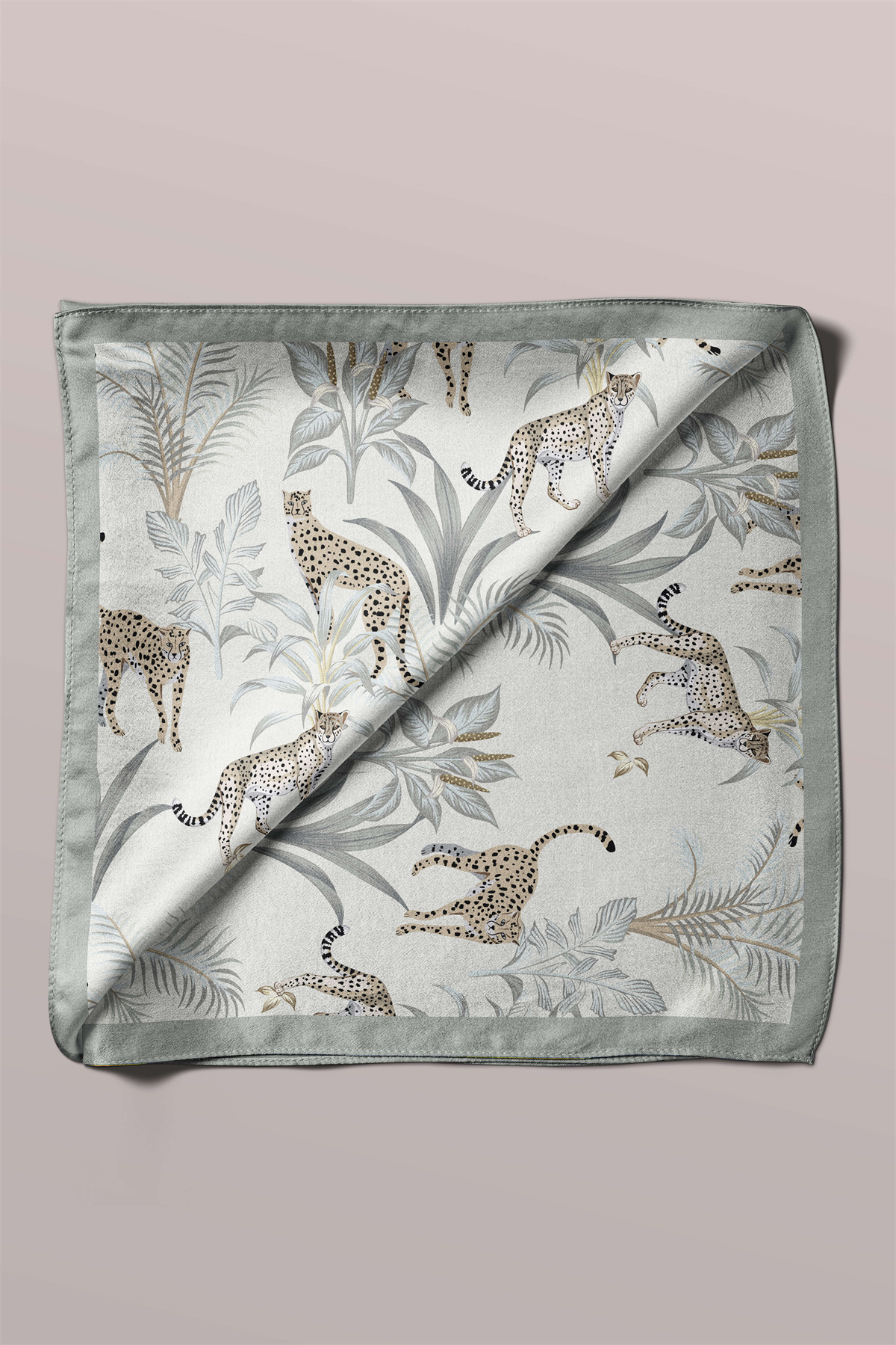 F110 Modabutik Leopar Hayvanı Desenli Bandana