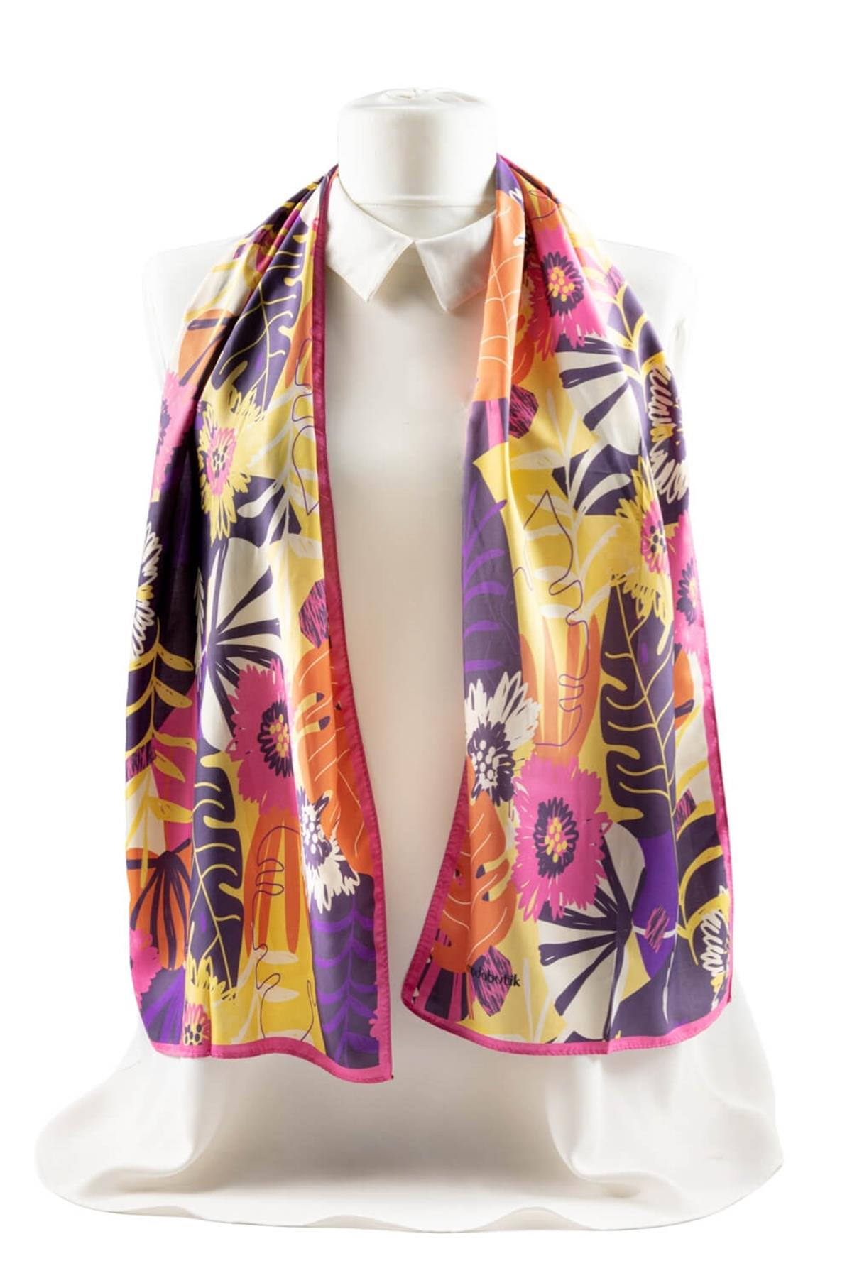 Modabutik Çiçek Desenli Kadın Fular