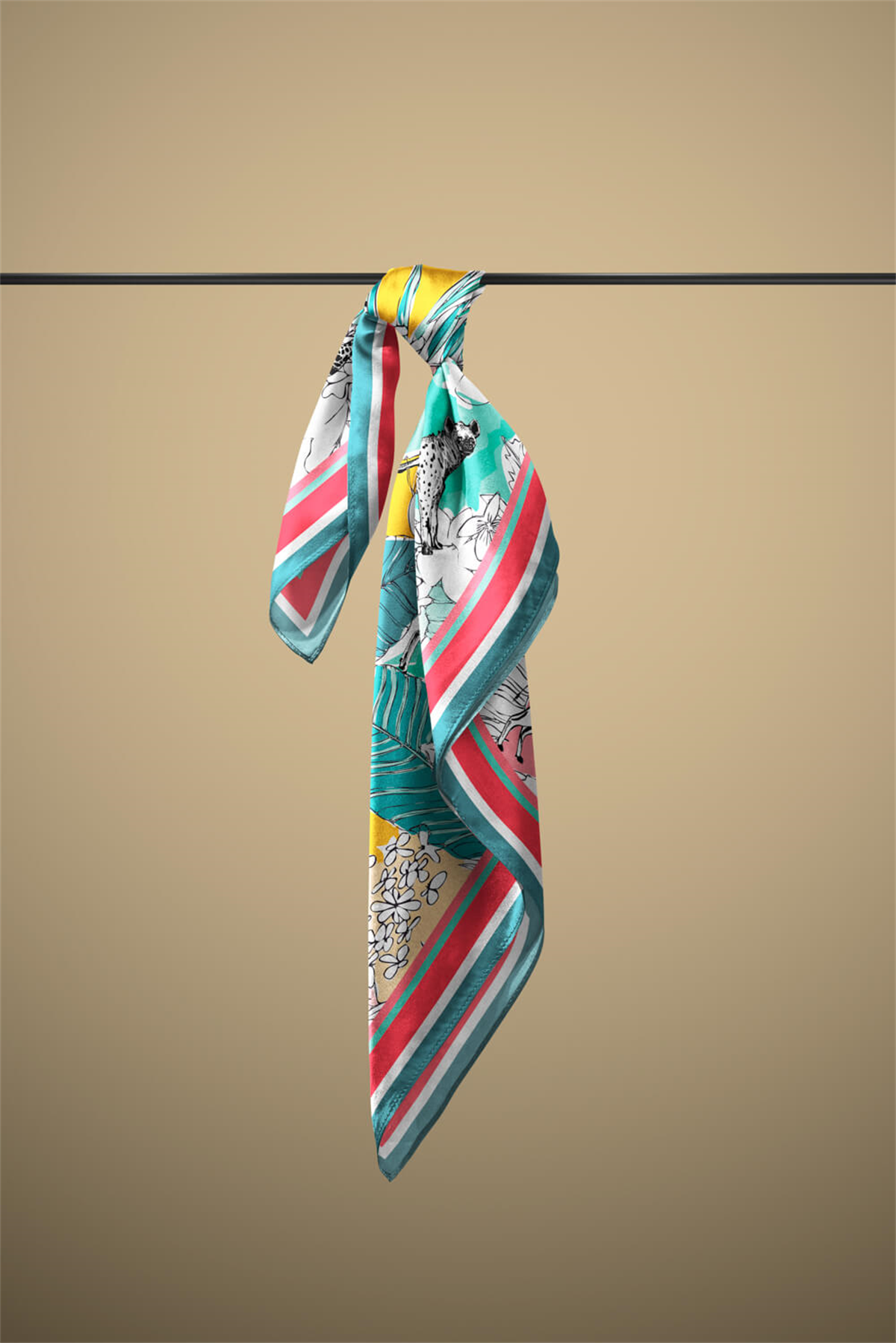 B110 TROPICAL TASARIM BANDANA