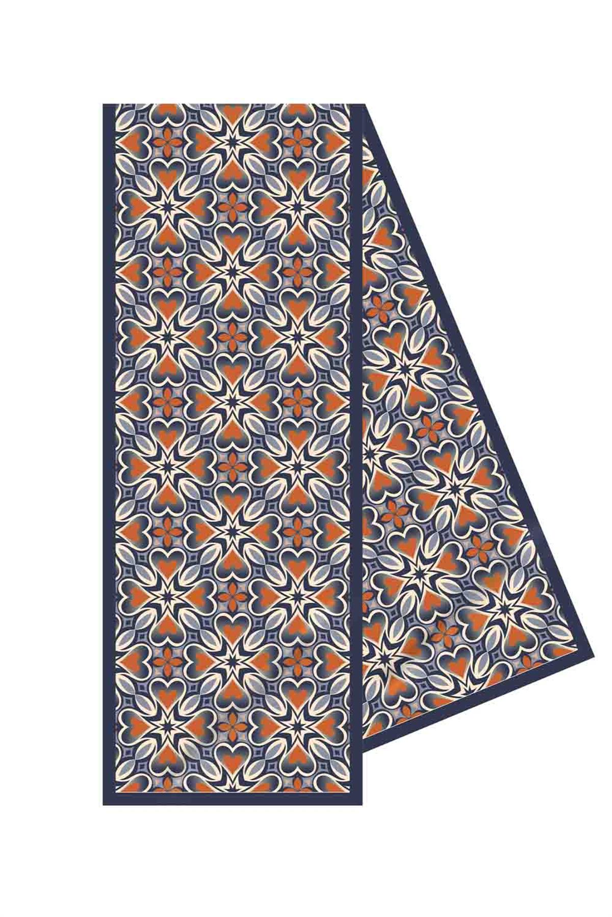 I12 Çiçek Desenli Fular 30x140