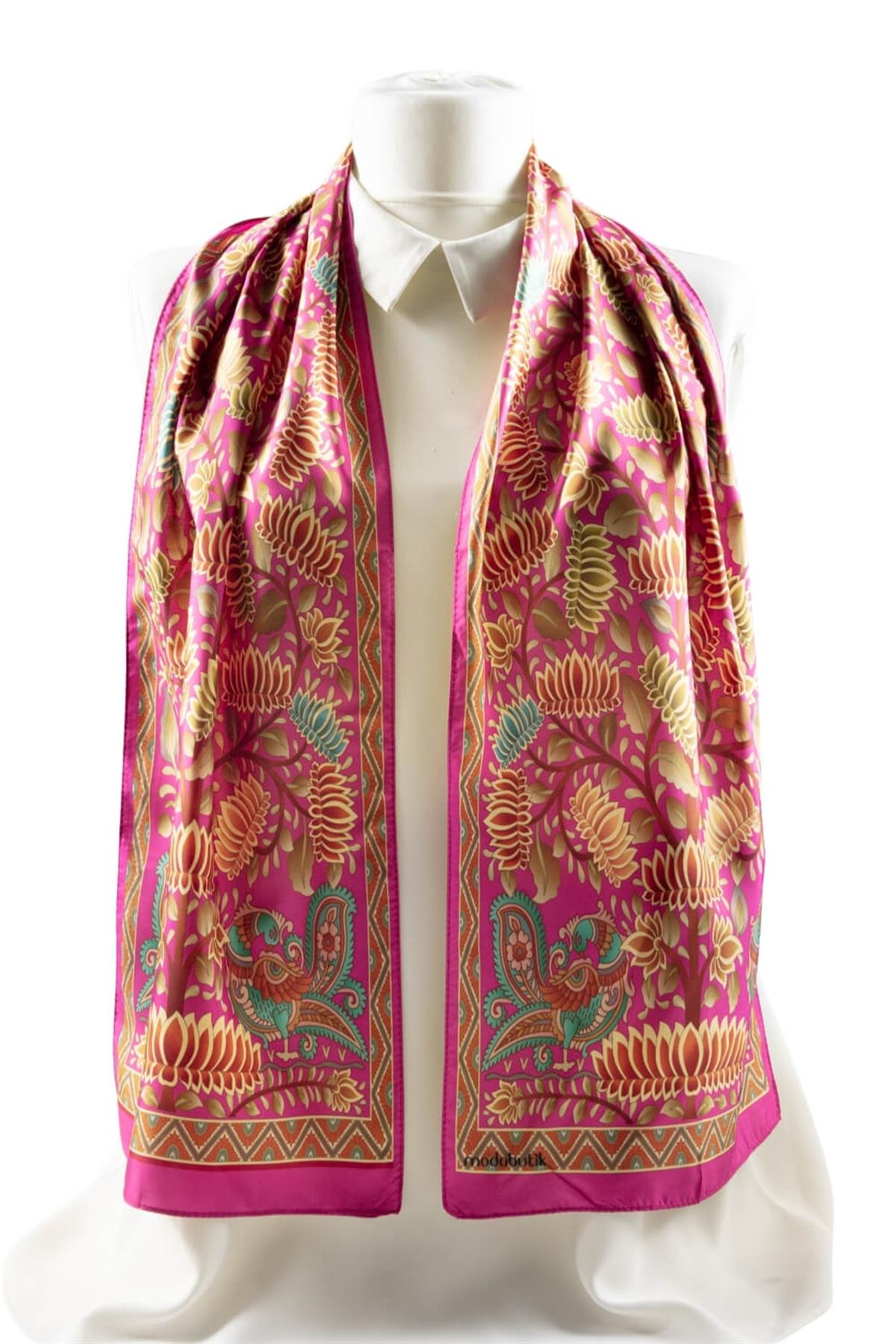 Z63 Modabutik Çiçek Desenli Kadın Fular