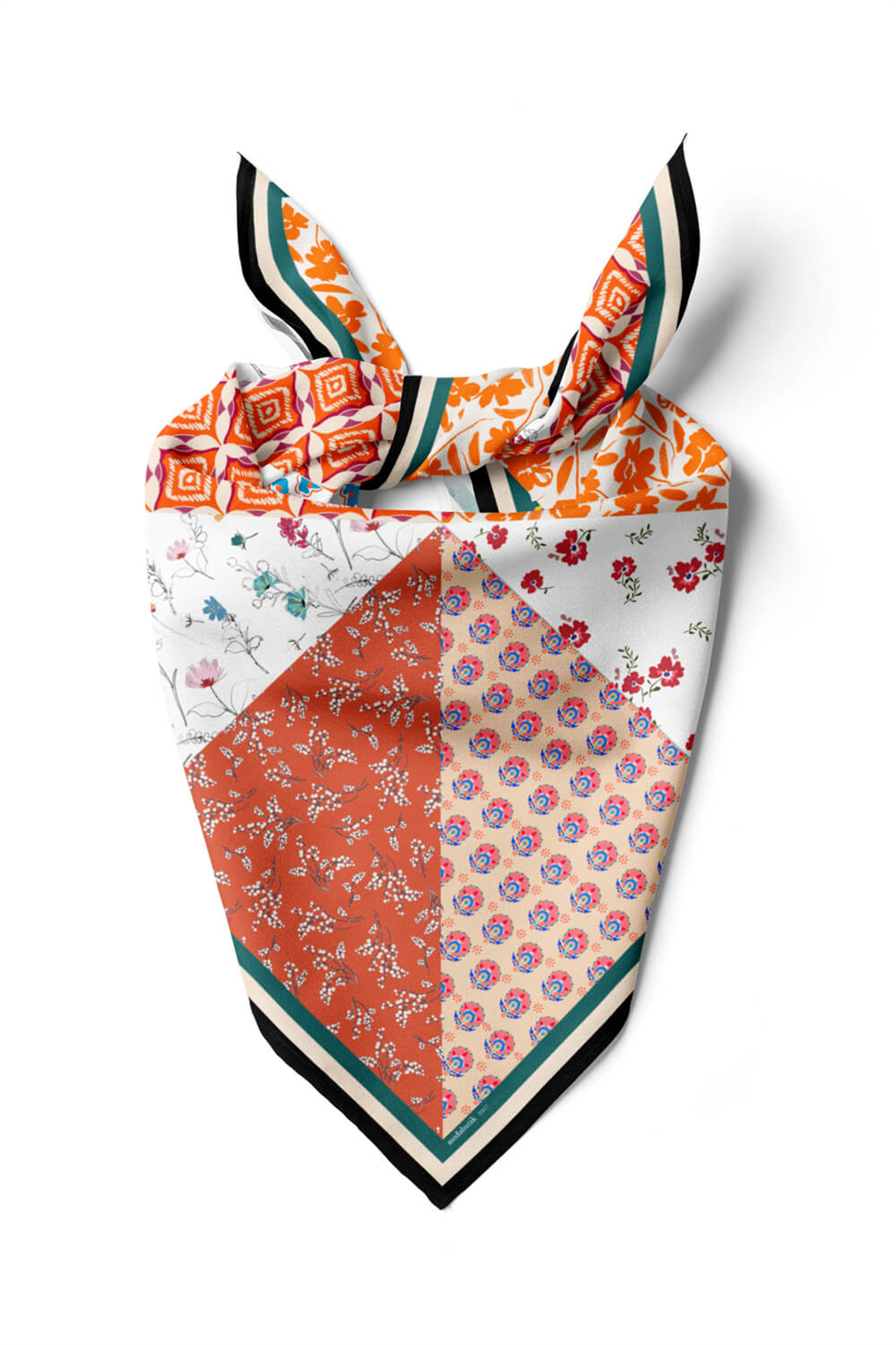 B14 ETNIK ŞALLI PAISLEY BANDANA DG12417