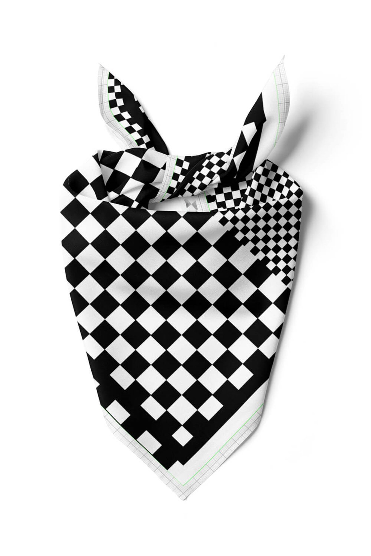 C119 Modabutik Köpek Bandanası Siyah Beyaz