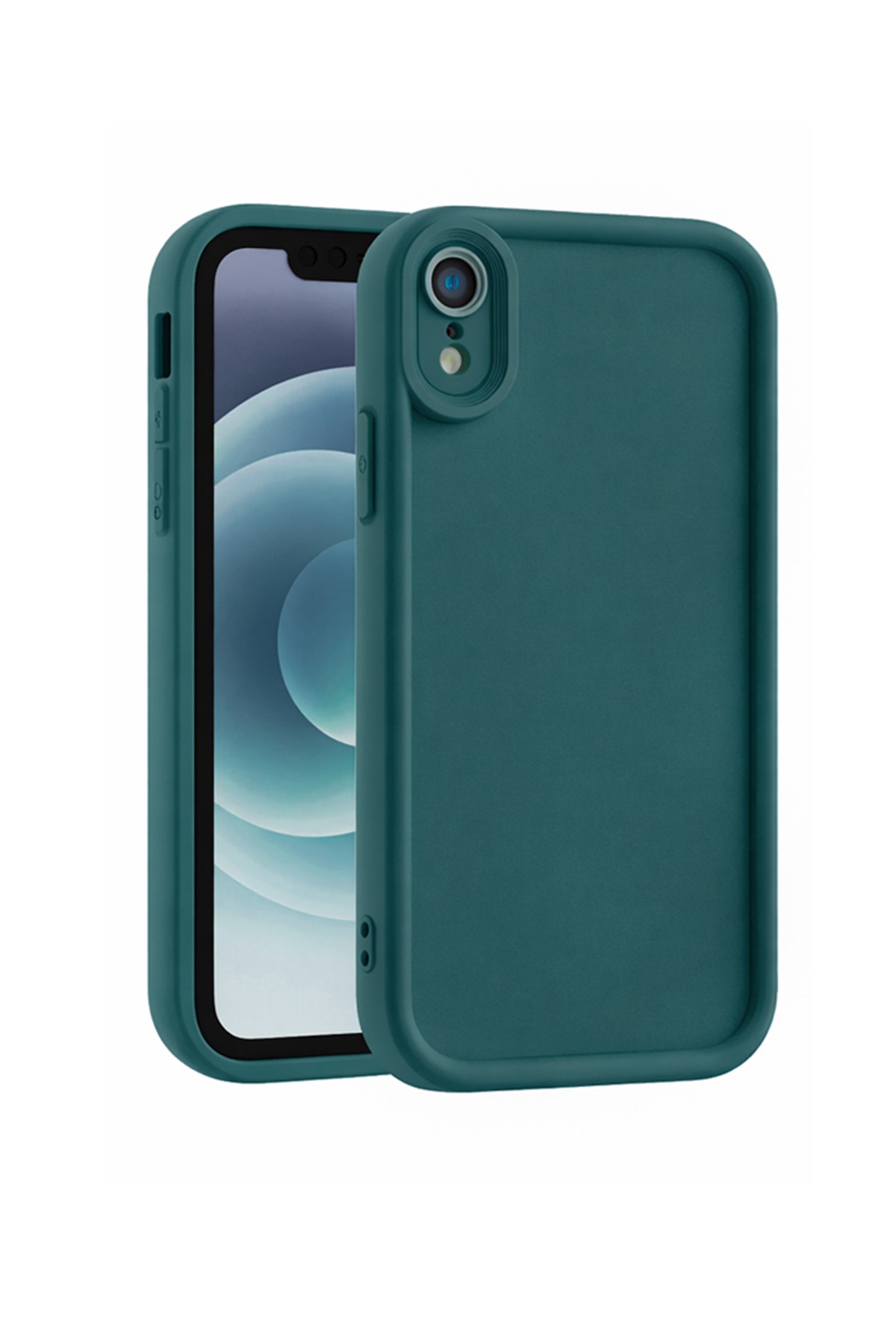 iPhone XR Kılıf – Kamera Çıkıntılı – Mat Silikon Telefon Kılıfı
