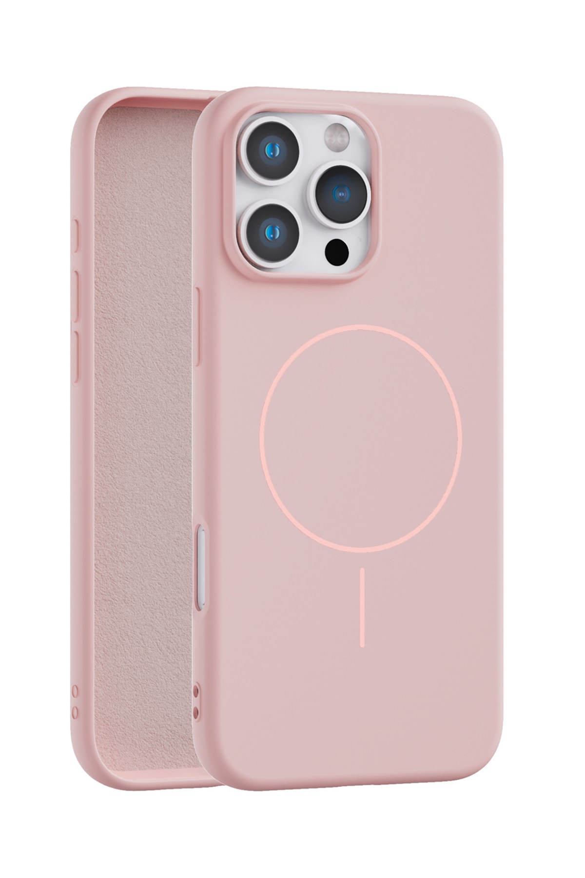 iPhone 15 Pro Uyumlu İçi Kadife Magsafe Wireless Şarj Özellikli Telefon Kılıfı