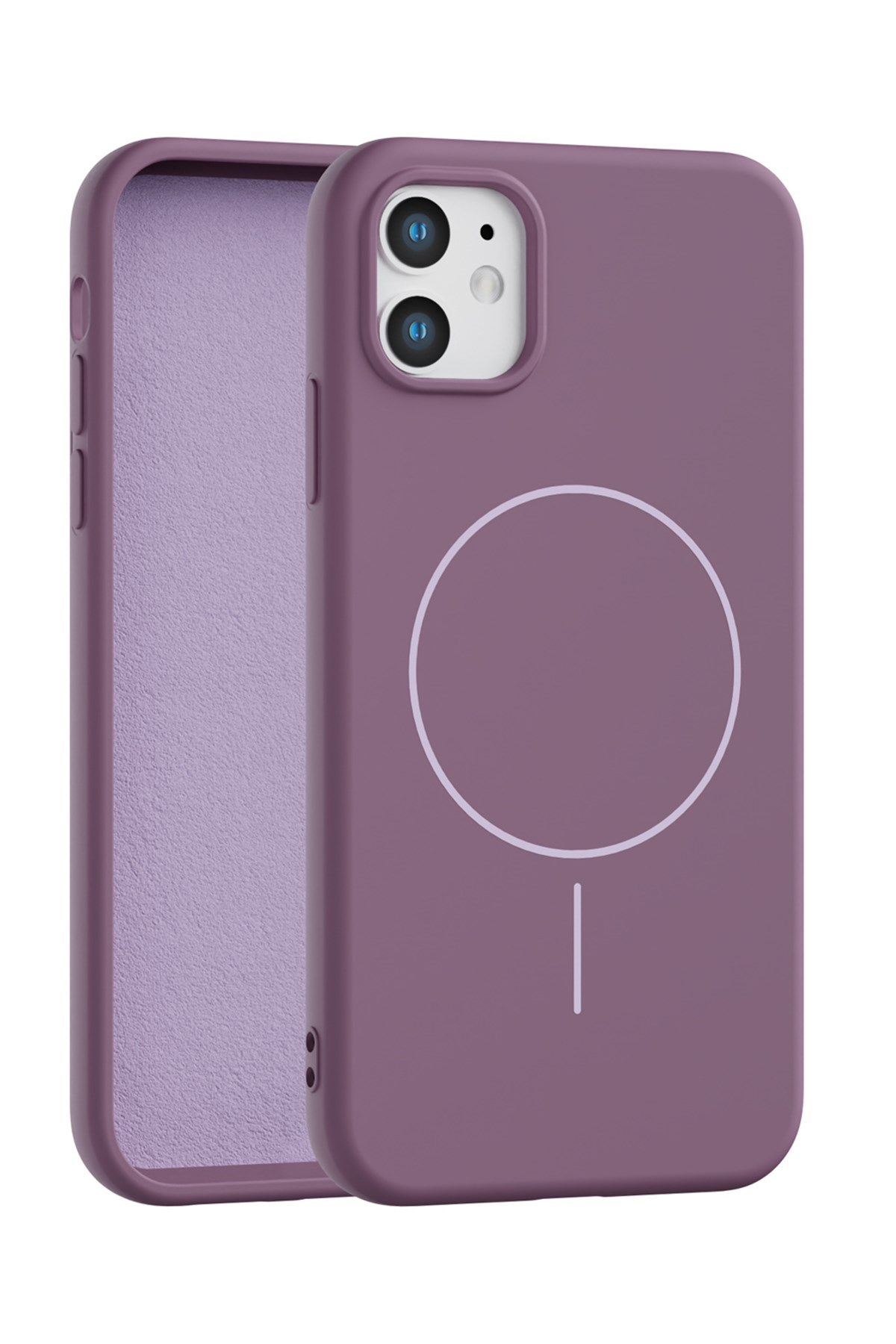 iPhone 11 Uyumlu İçi Kadife Magsafe Wireless Şarj Özellikli Telefon Kılıfı