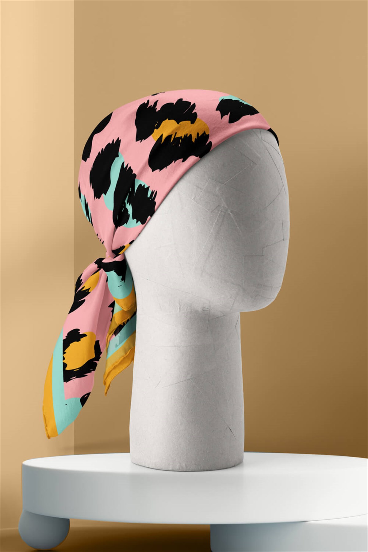 A84 Violla Leopar Desenli Bandana