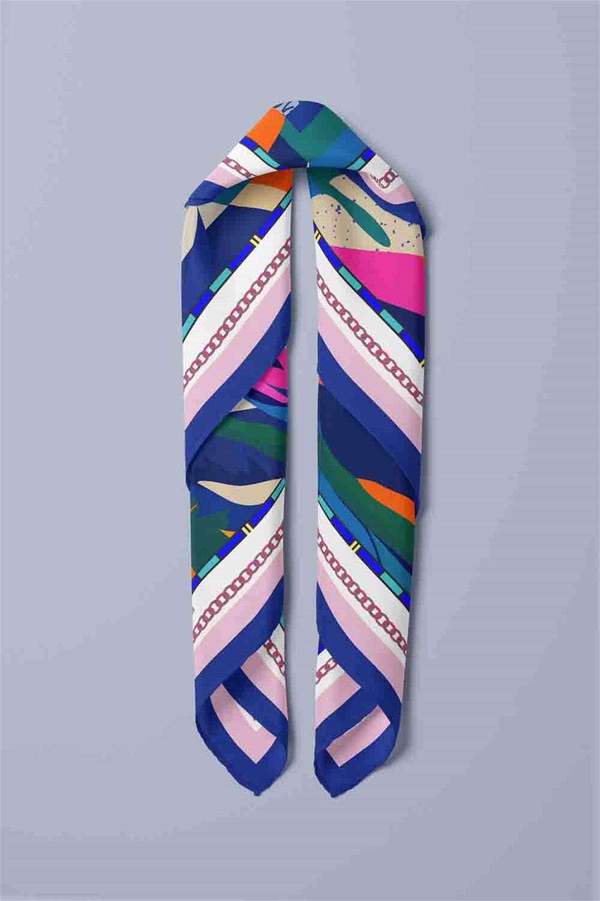 E62 COLORFUL ABSTRACT TASARIMLI BANDANA