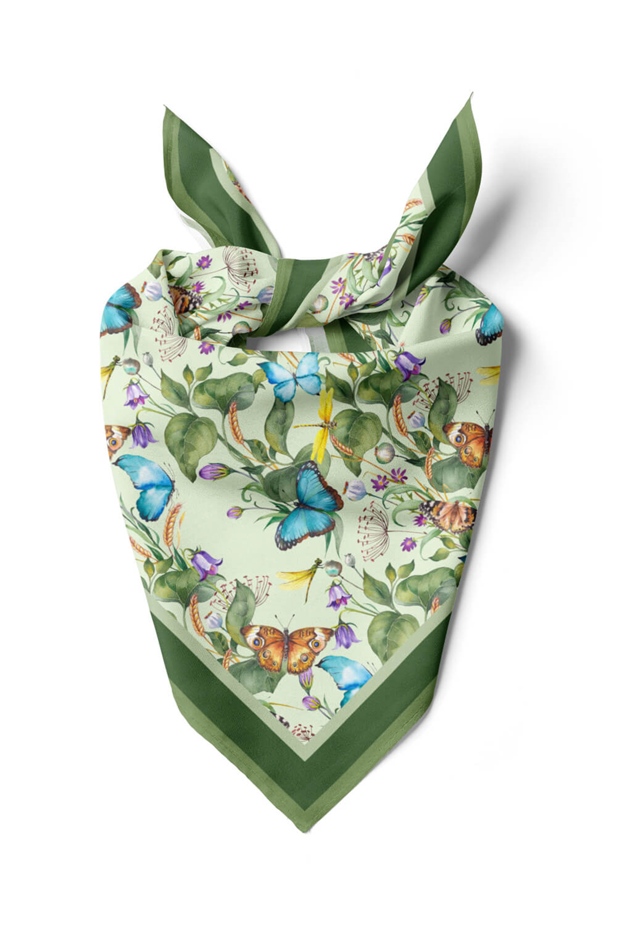 Modabutik Kelebek Desenli Bandana