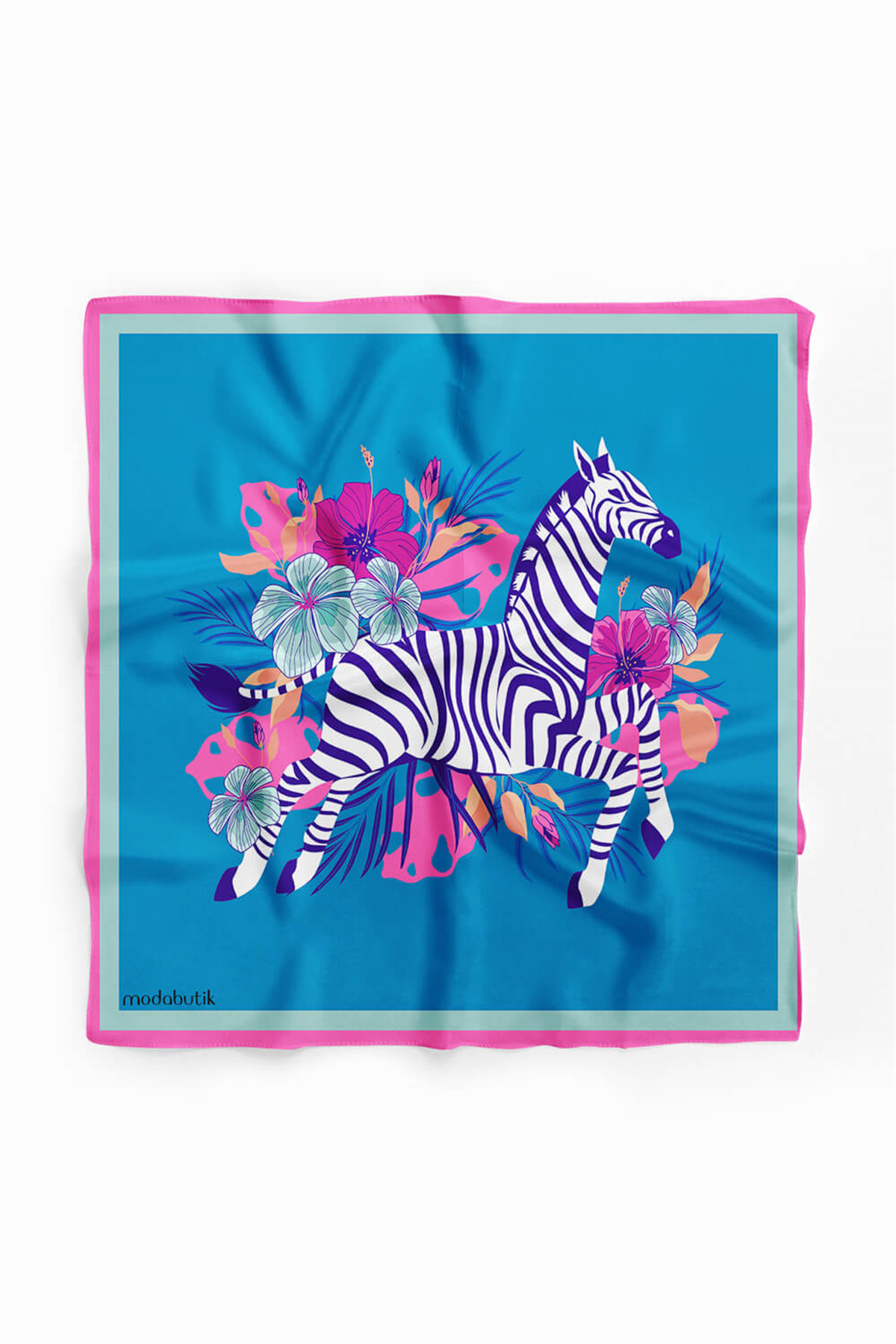 B26 Modabutik Zebra Desenli Bandana