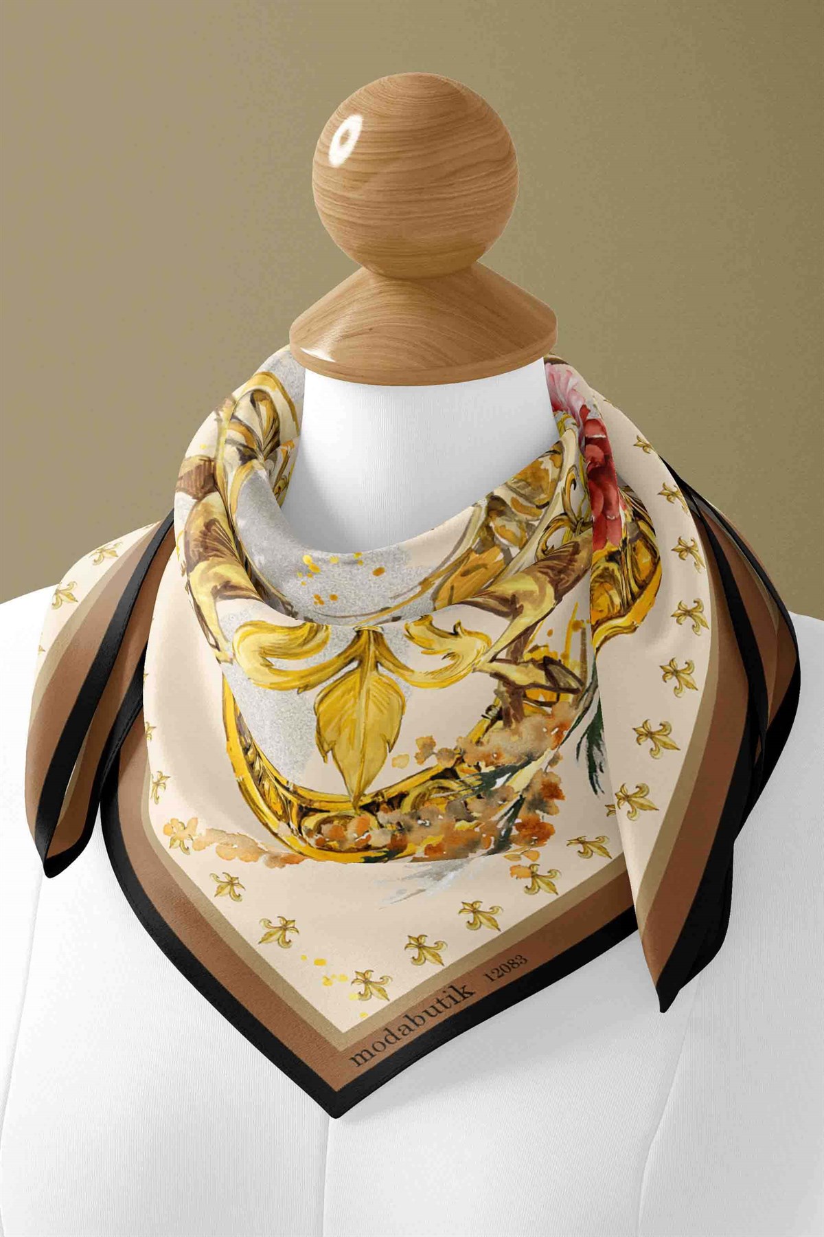 Violla BAROK TASARIMLI BANDANA DG12083