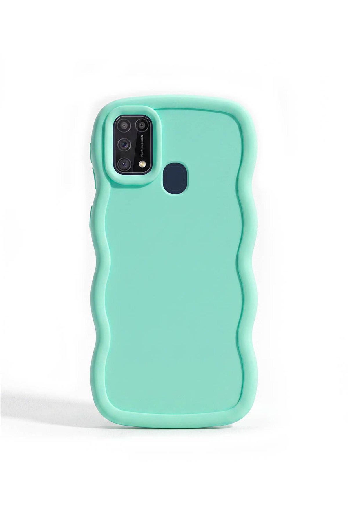 Samsung Galaxy M31 / M21s / F41 Uyumlu Dalgalı Tasarım Kamera Korumalı Mat Silikon Telefon Kılıfı