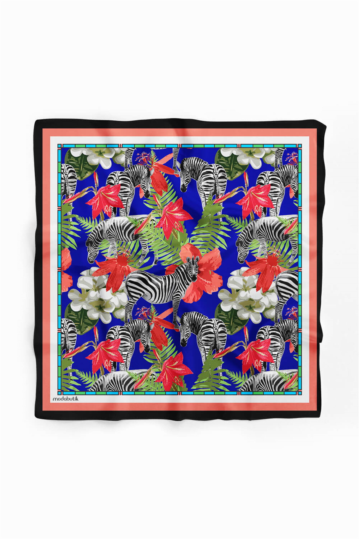 F58 TROPIC ZEBRA TASARUMLI BANDANA