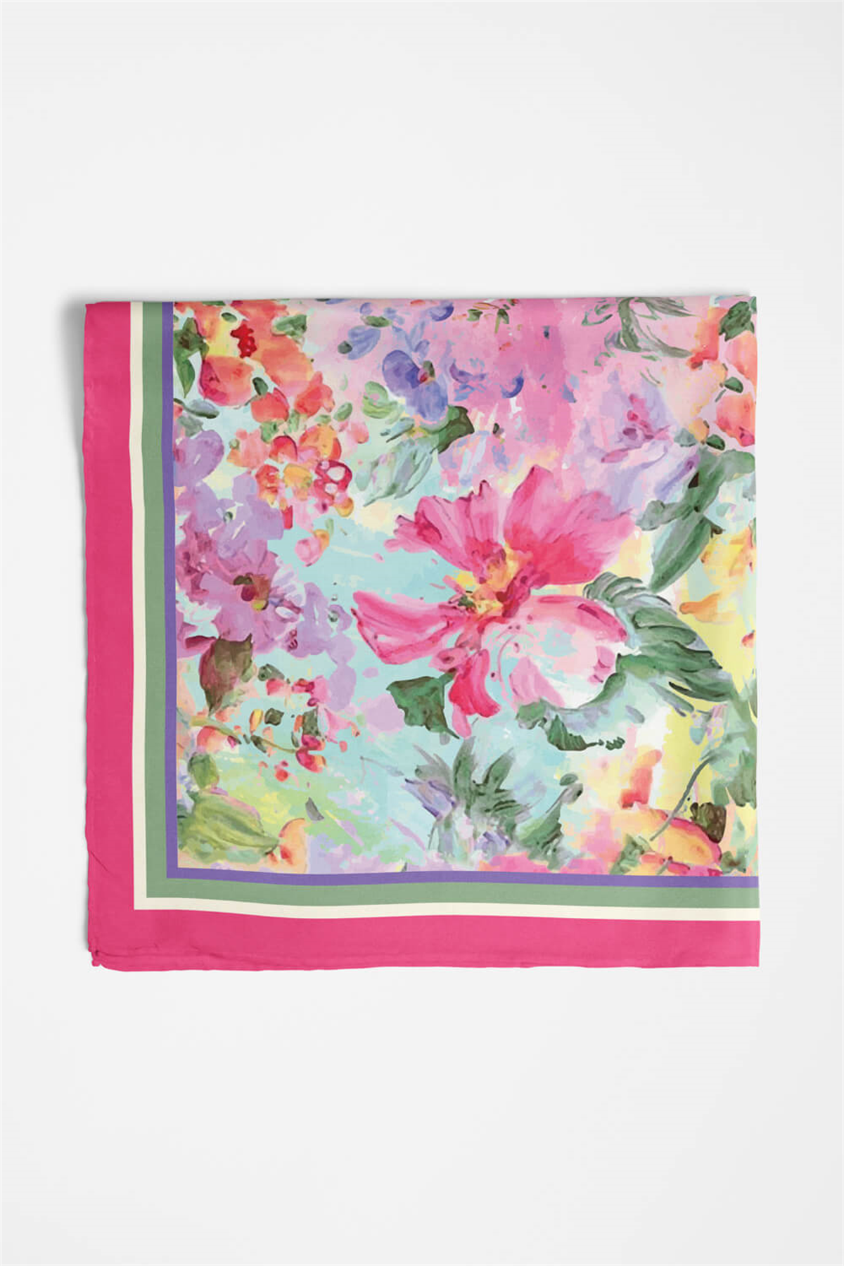 C61 FLOWERS COLORFUL BANDANA