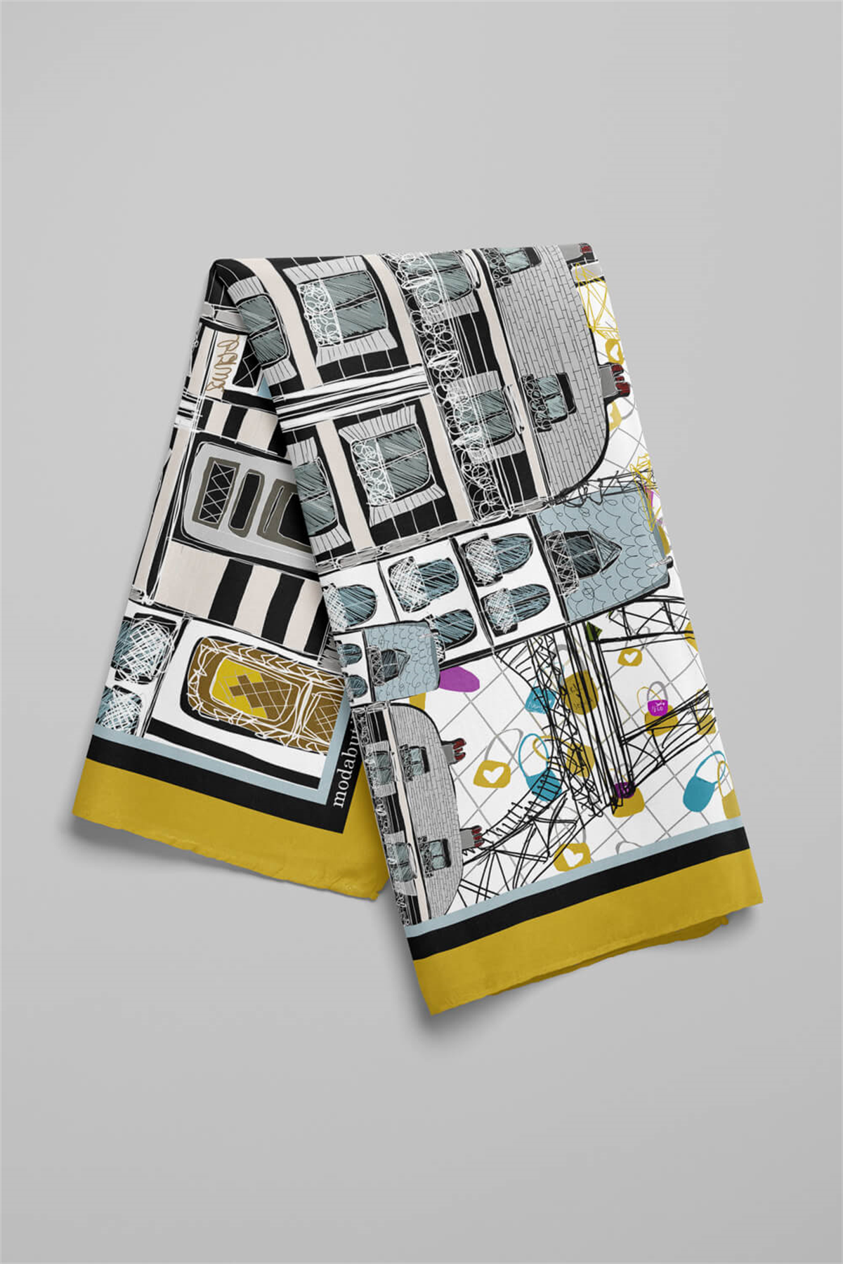 C66 KADIN DESENLİ BANDANA