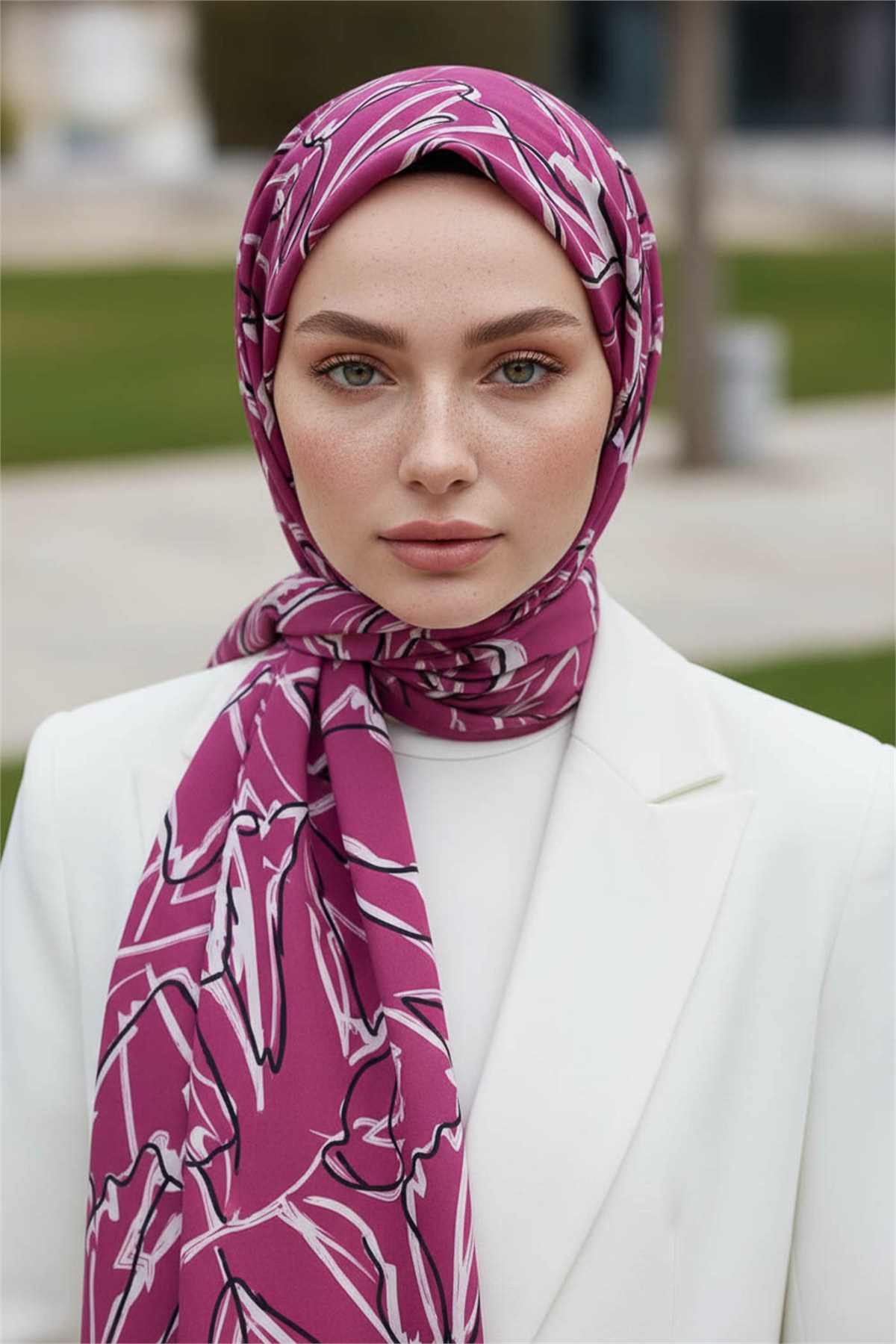 KREP YAPRAK DESENLİ ŞARABİ RENKLİ 75X195 KIRIŞMAZ ŞAL