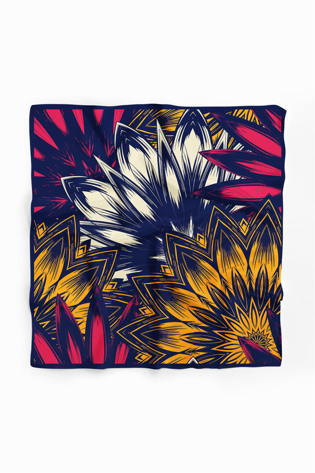 B47 Modabutik Çiçek Desenli Bandana