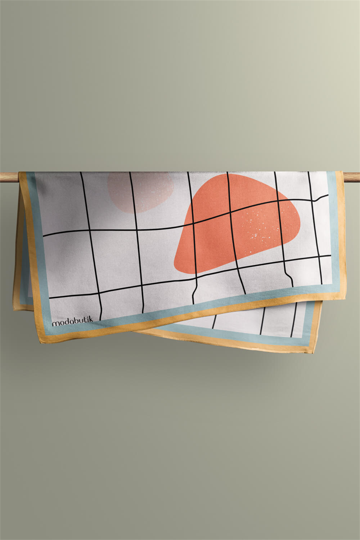C8 Modabutik Geometri Deseni Bandana