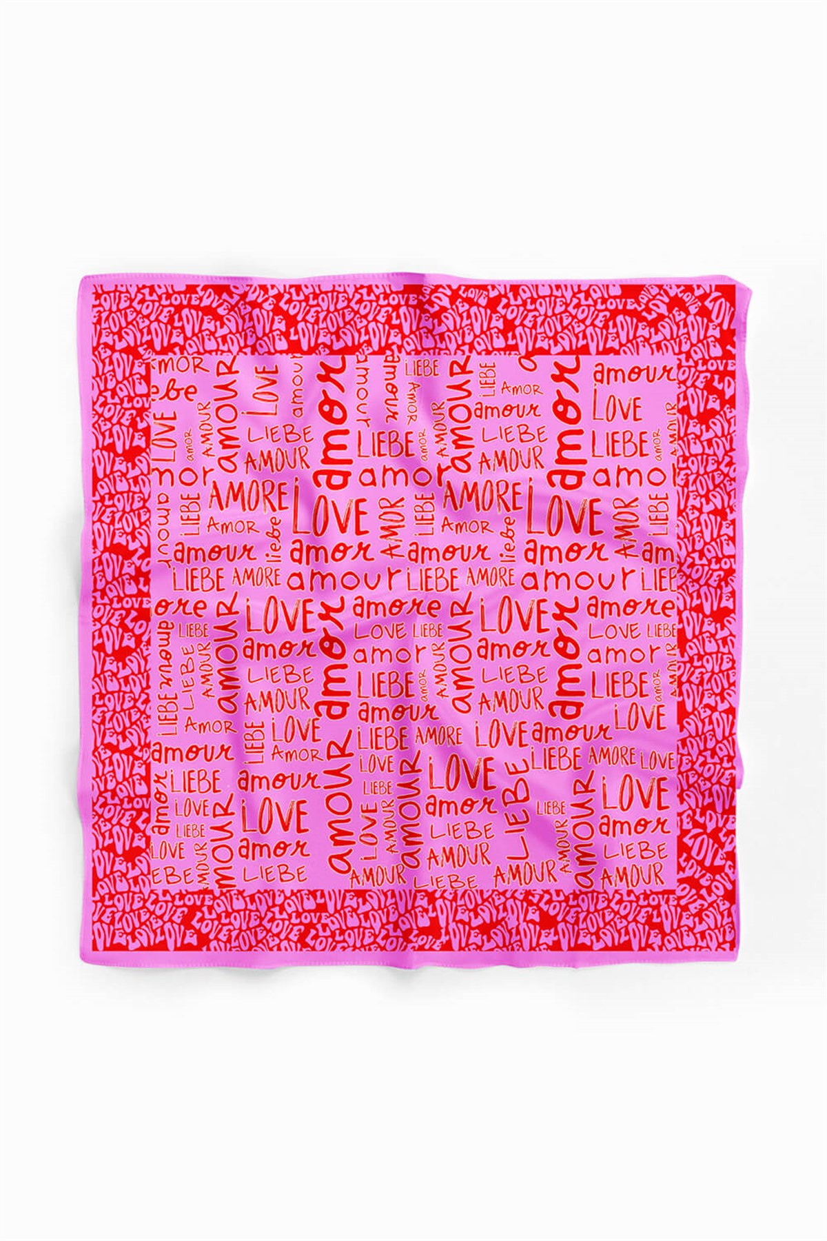 Vissona Amour Desenli İpek Bandana