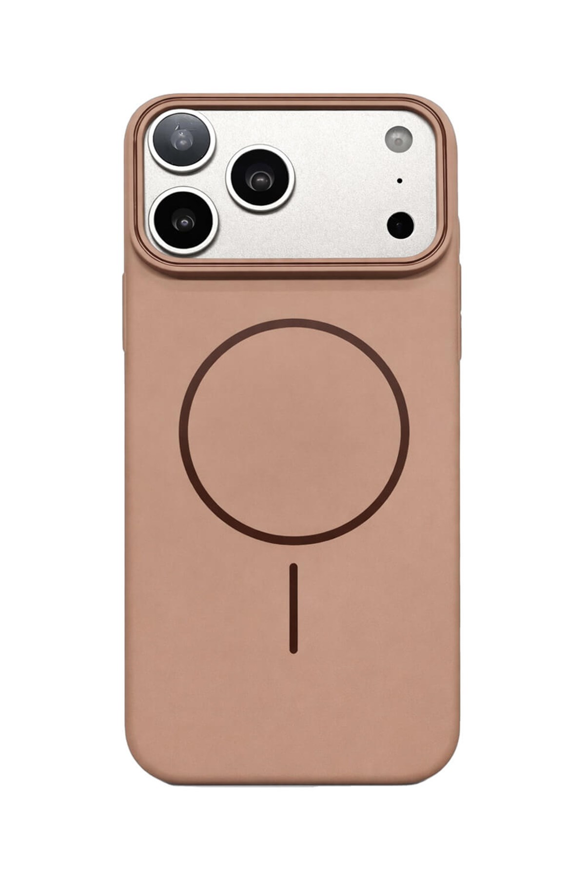 iPhone 17 Pro Max Uyumlu Kamera Çıkıntılı Magsafe Wireless Şarj Özellikli Sert Sararmaz Silikon Kılıf