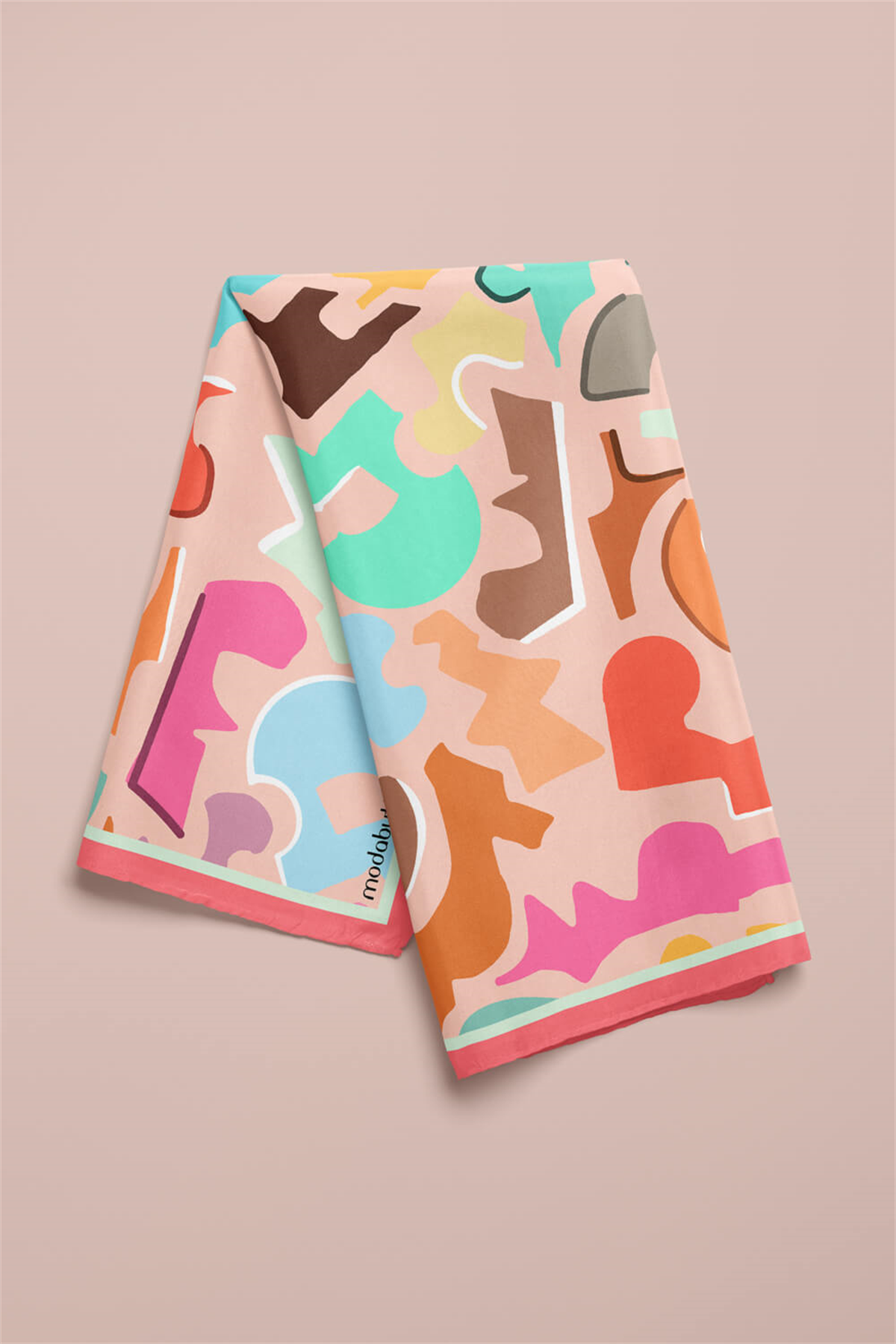 F116 Modabutik Geometrik Desenli Bandana