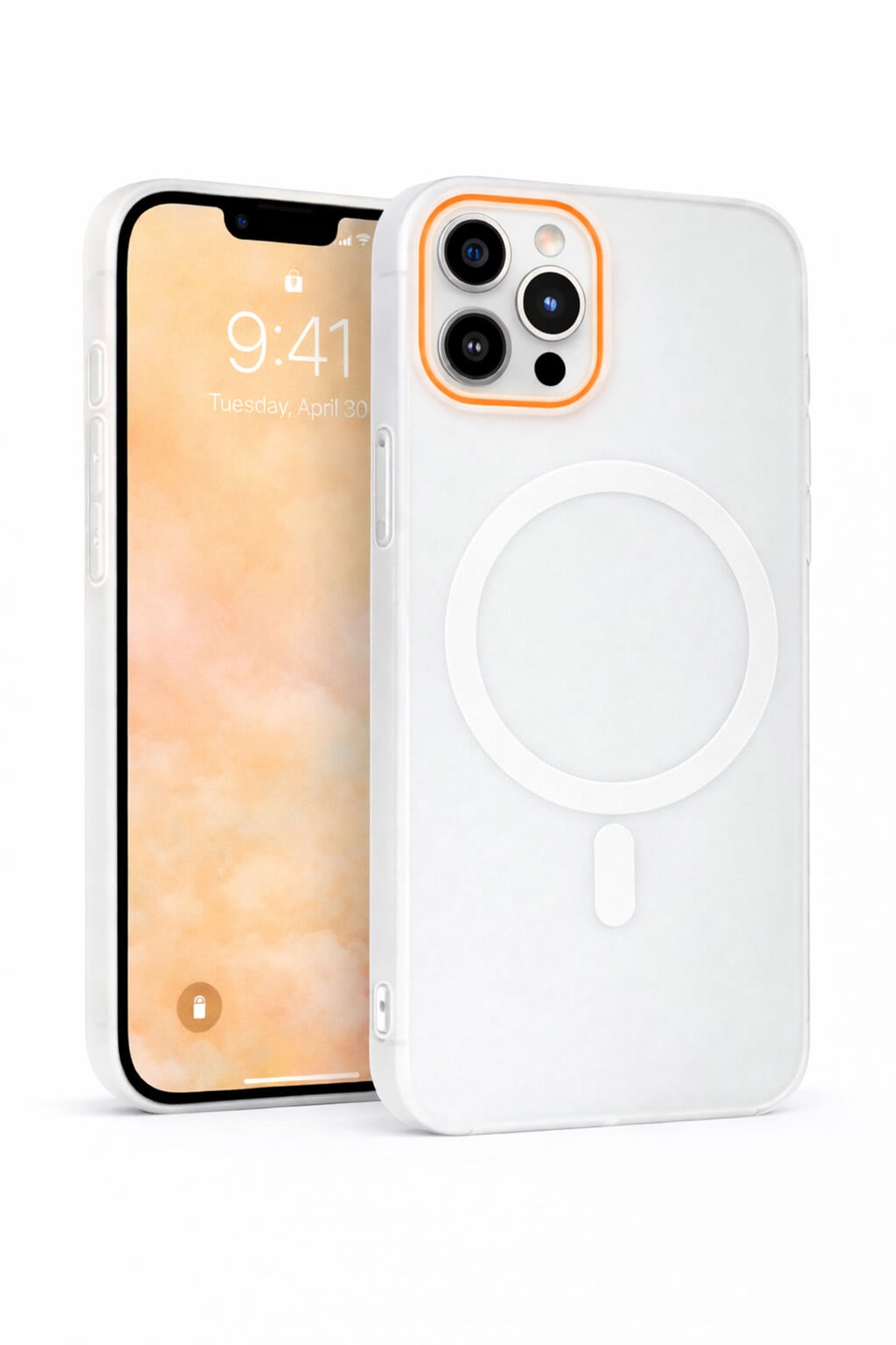 iPhone 12 / 12 Pro Kılıf – MagSafe Uyumlu – Mat Sert Arka Kapak Telefon Kılıfı