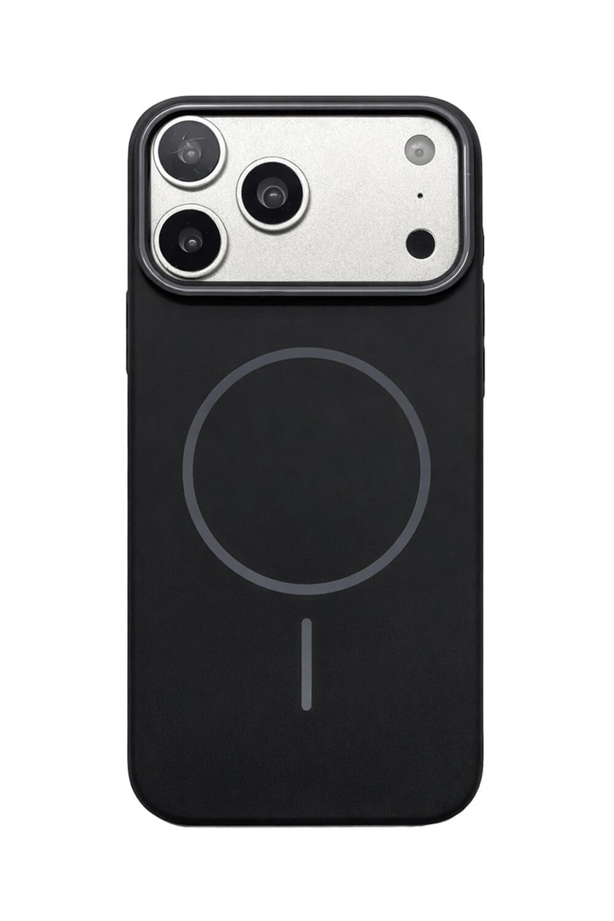 iPhone 17 Pro Max Uyumlu Kamera Çıkıntılı Magsafe Wireless Şarj Özellikli Sert Sararmaz Silikon Kılıf