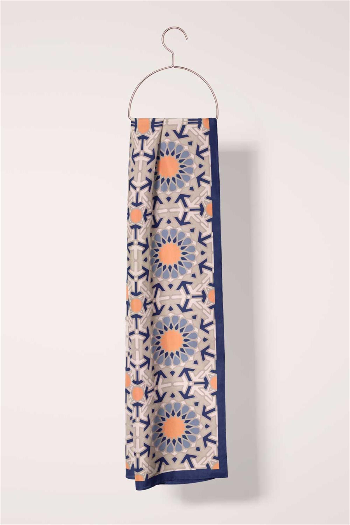 I1 Çini Desenli Fular 30x140