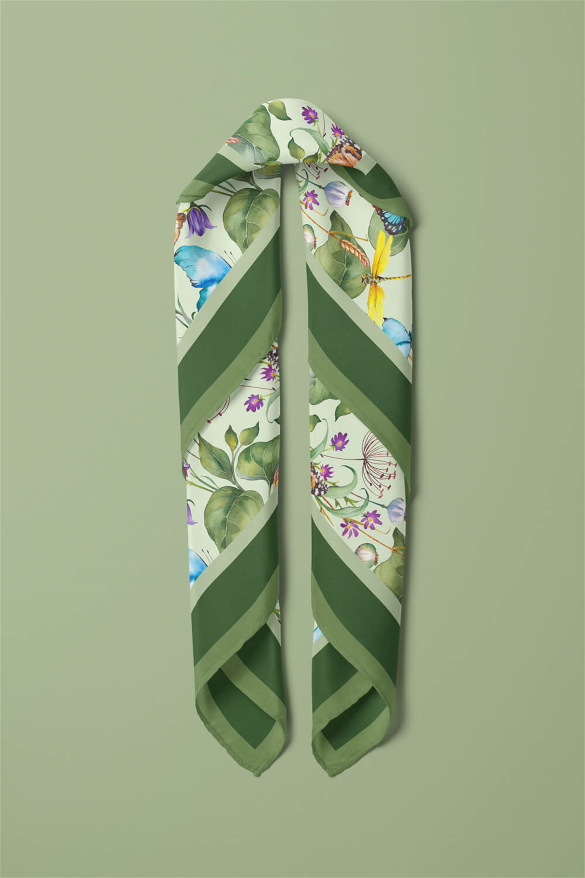 Modabutik Kelebek Desenli Bandana