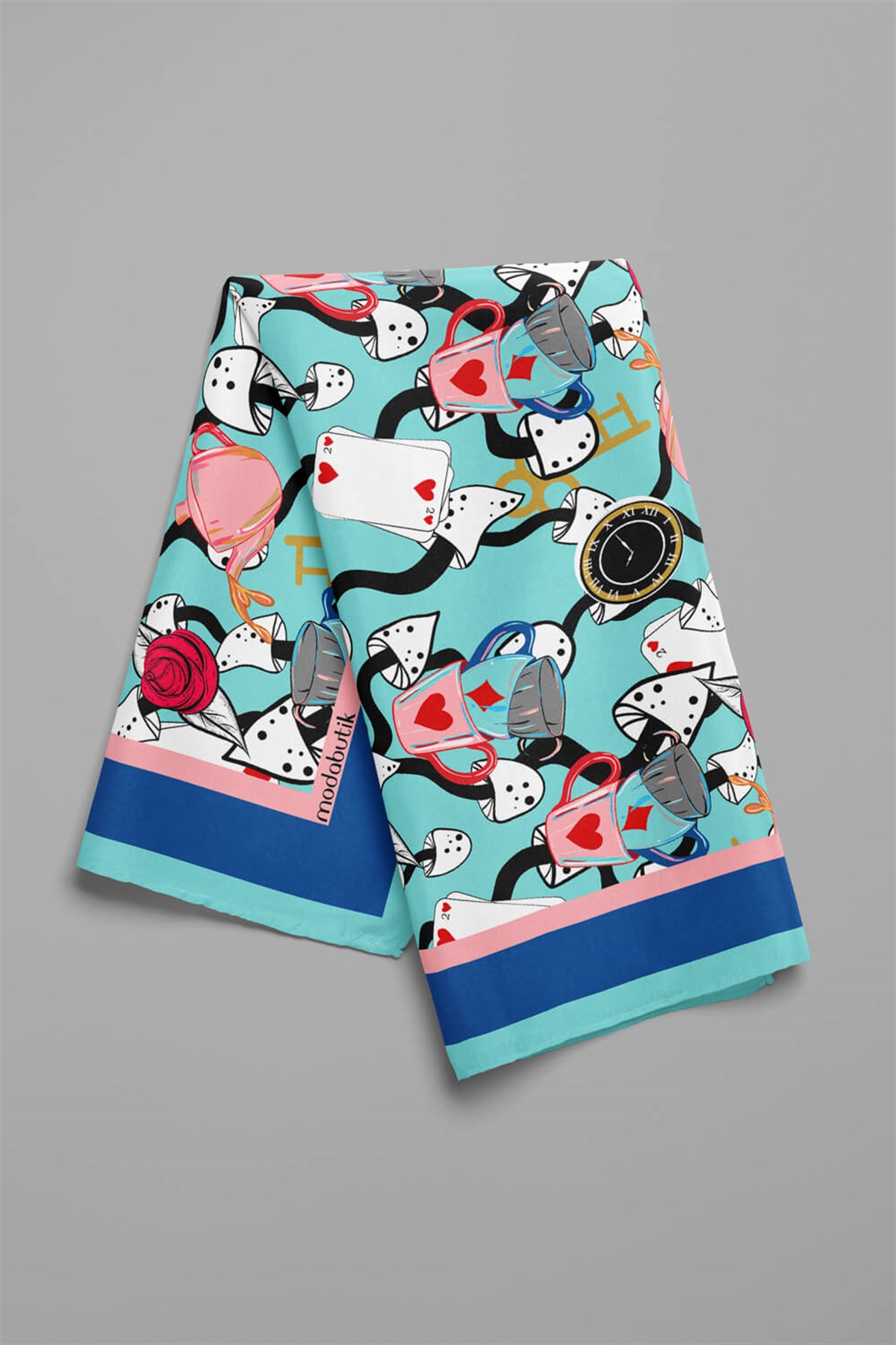 G34 Violla Alice Desenli Bandana