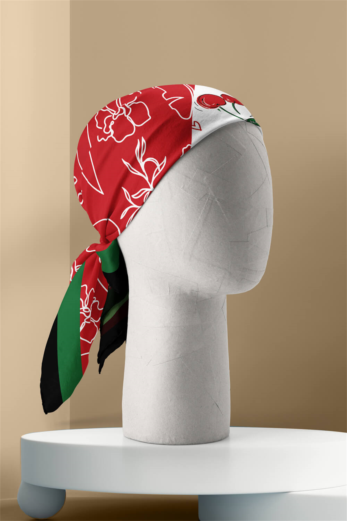 KADIN DESENLİ BANDANA