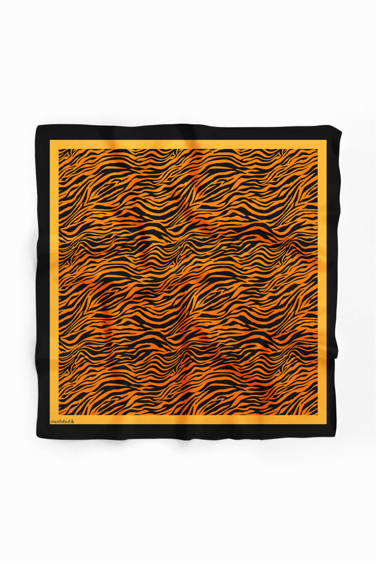 Violla G58 Kadın Turuncu Tiger Desenli 55x55 Bandana HYL DG0710-22