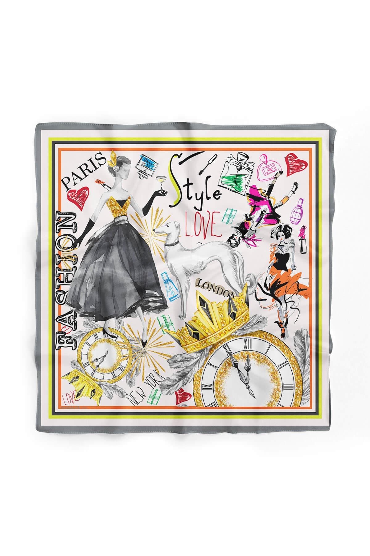 Violla C110 COLOEFUL ABTRACT TASARIM BANDANA