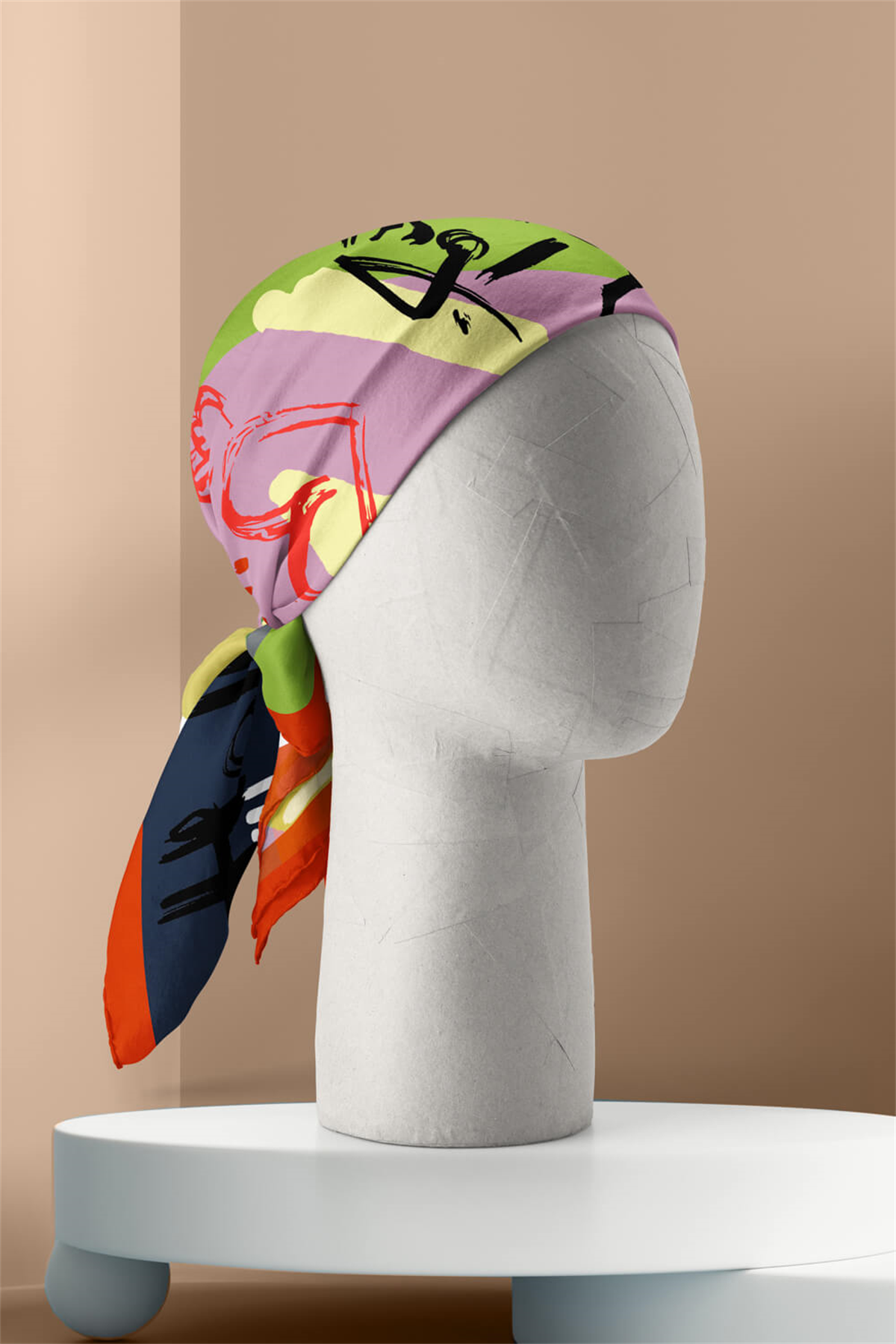 B15 KADIN DESENLİ BANDANA