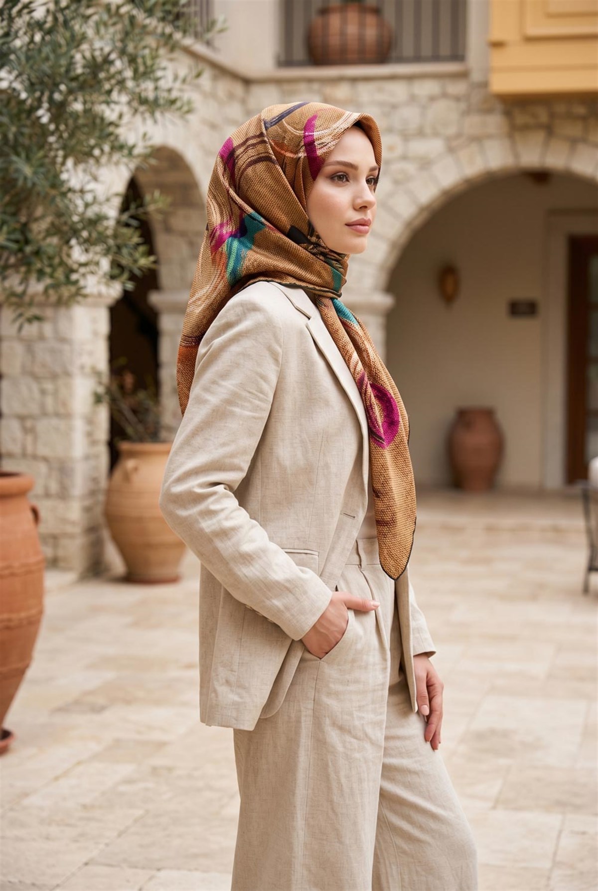 Twill İpek Eşarp
