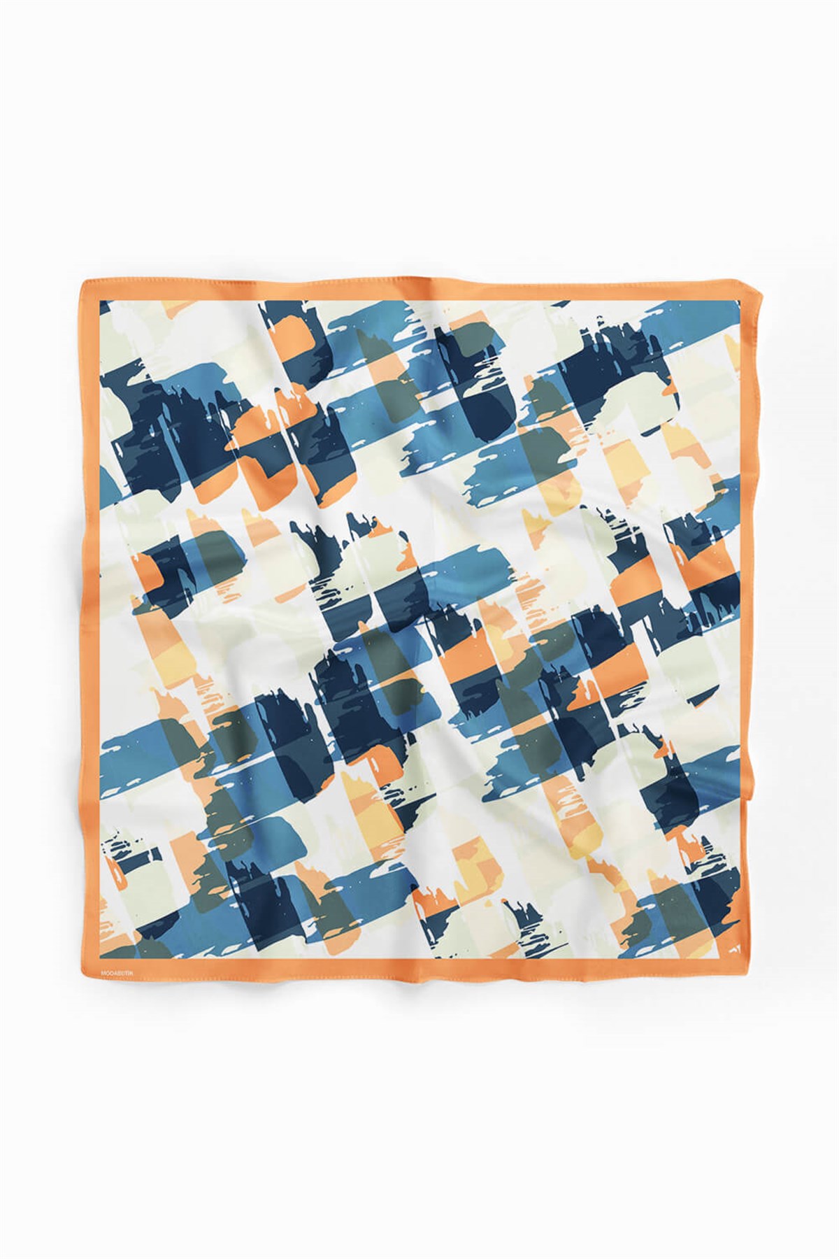 Violla Y23 Kadın Sulu Boya Desenli Bandana 50x50 DG0398-22