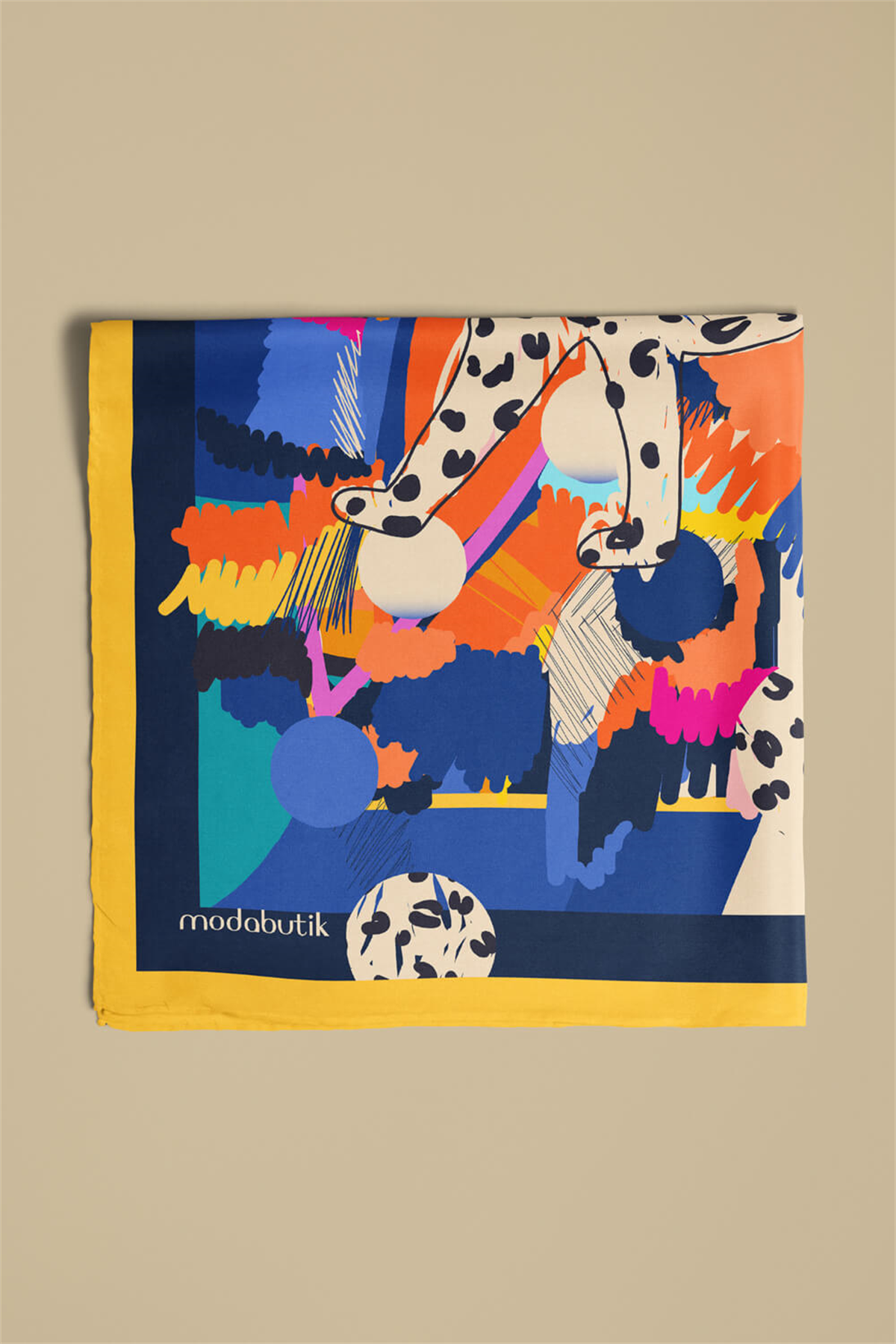 Modabutik Kaplan Desenli Bandana