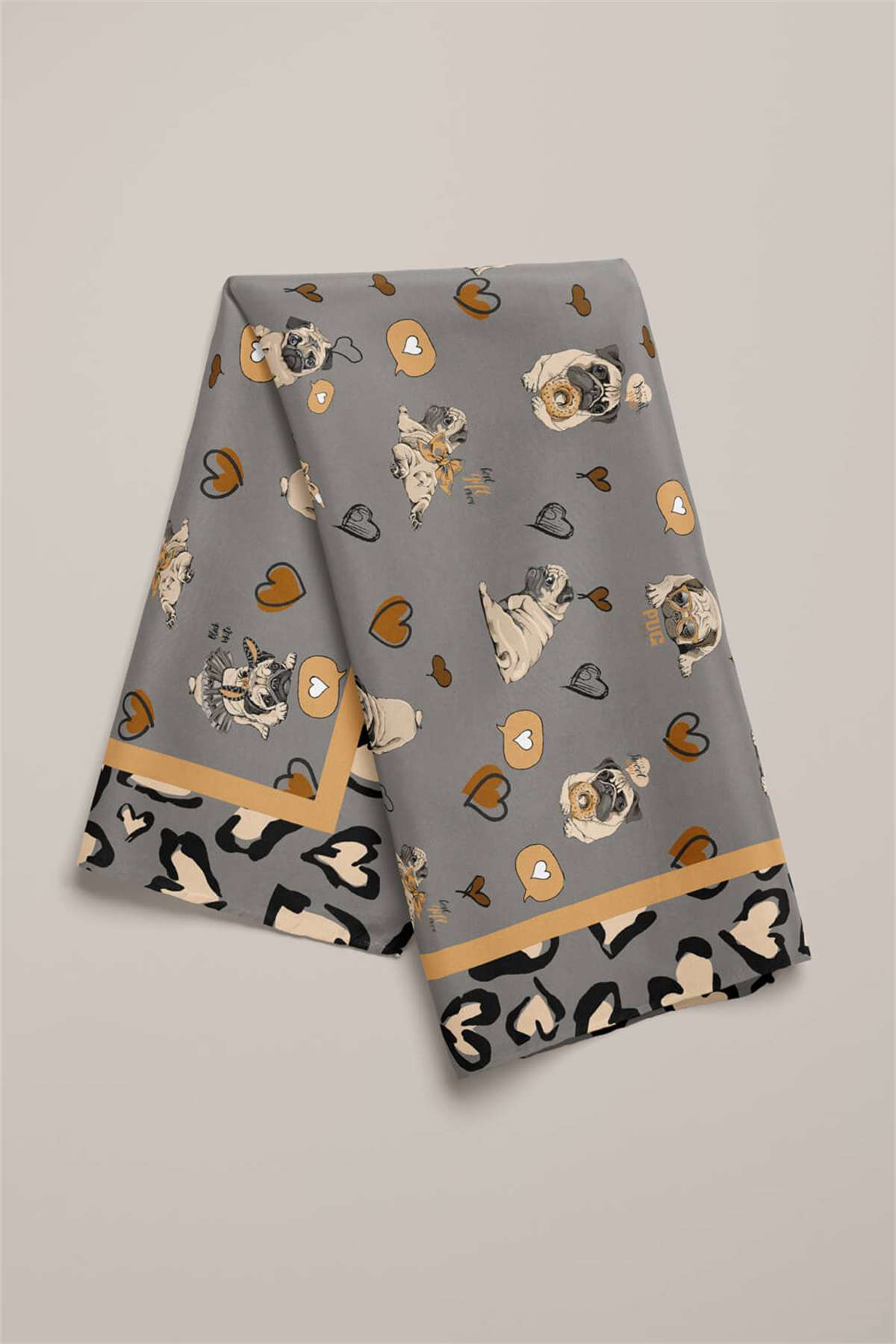 Y89 KADIN DESENLİ YEŞİL BANDANA