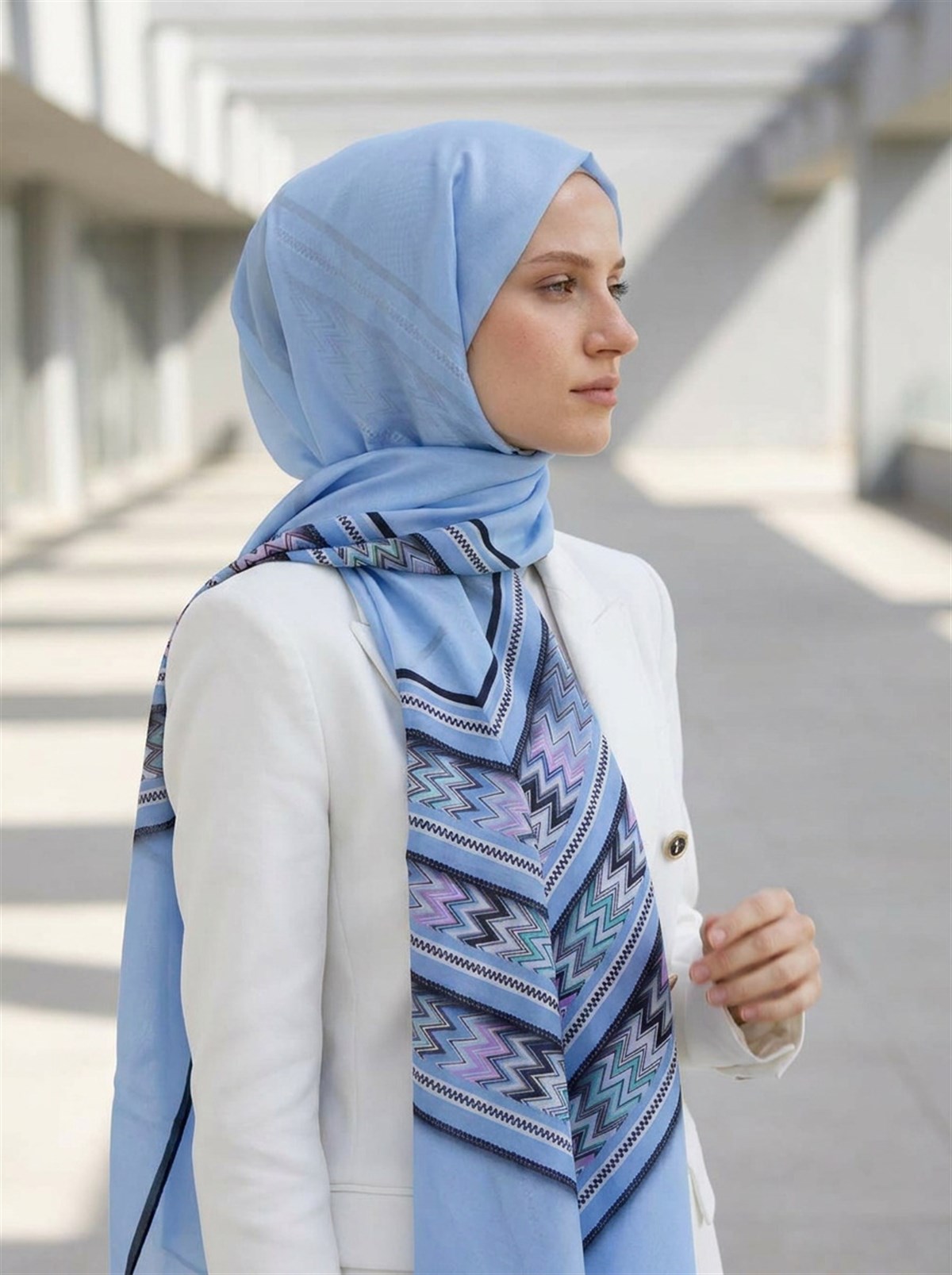 %100 Saf İpek Şal İnce Saten Vual Dokuma 90x210 Şal