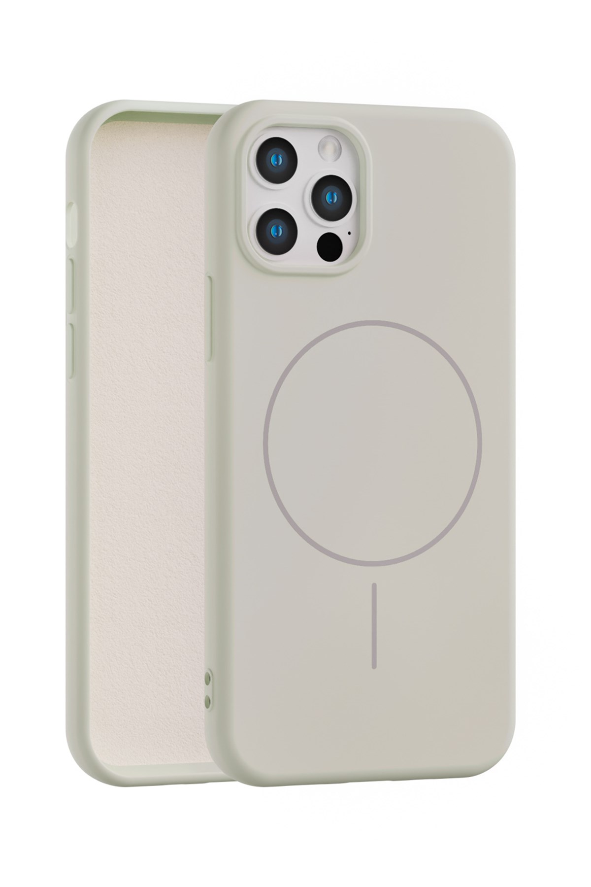 iPhone 12 Pro Max Uyumlu İçi Kadife Magsafe Wireless Şarj Özellikli Telefon Kılıfı