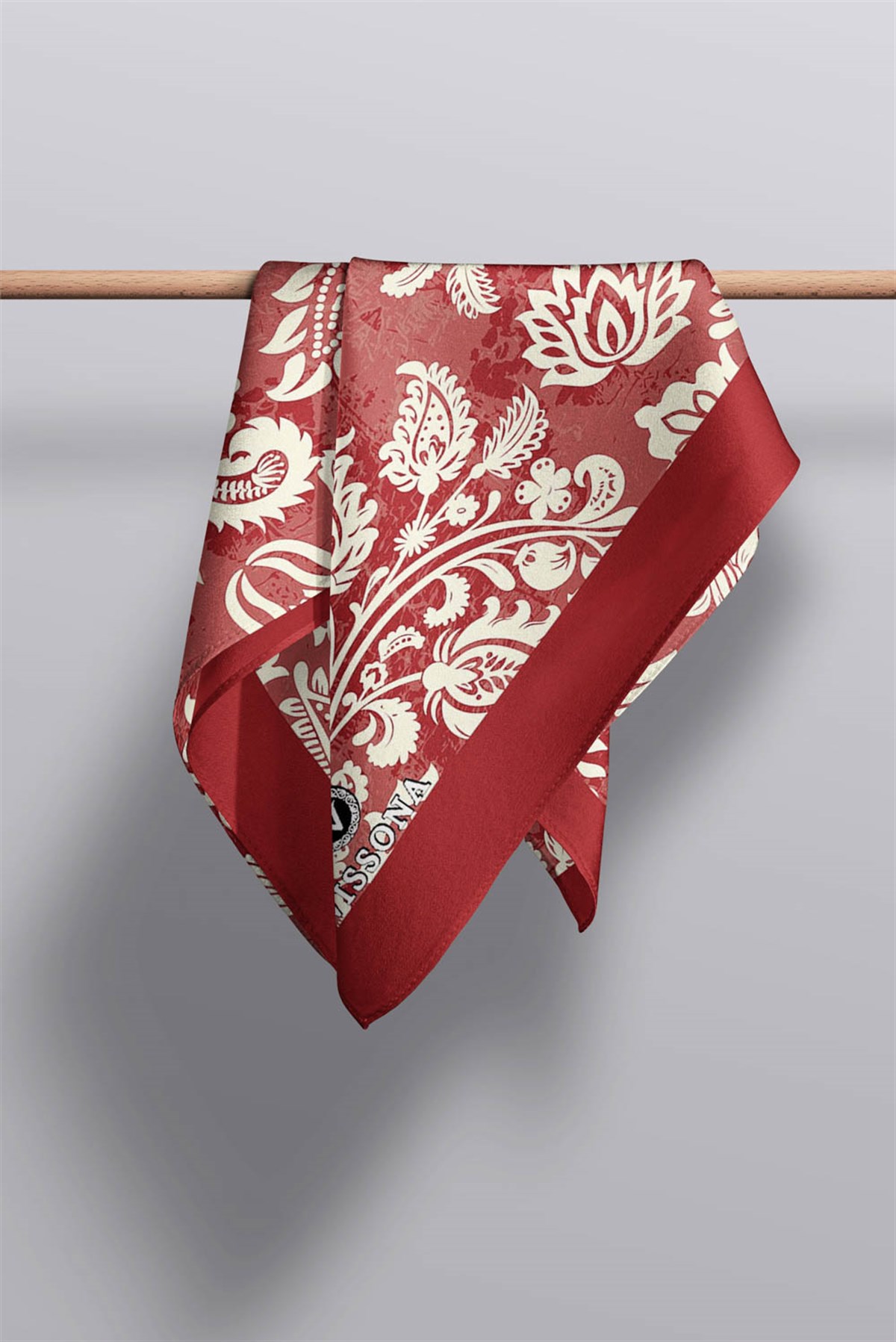 I66 %100 İpek Şal Desenli Kadın Fular