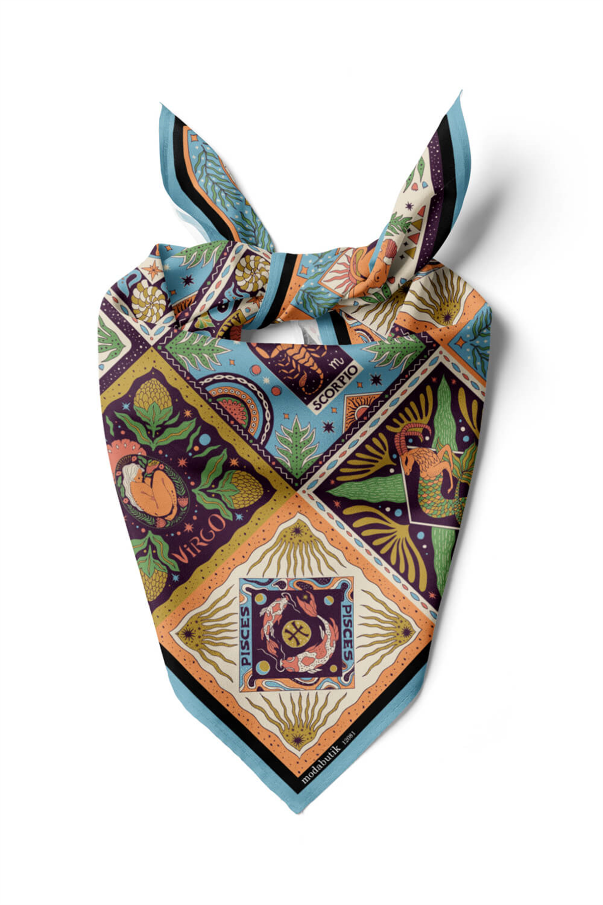 G13 BURÇ TASARIMLI BANDANA DG12081