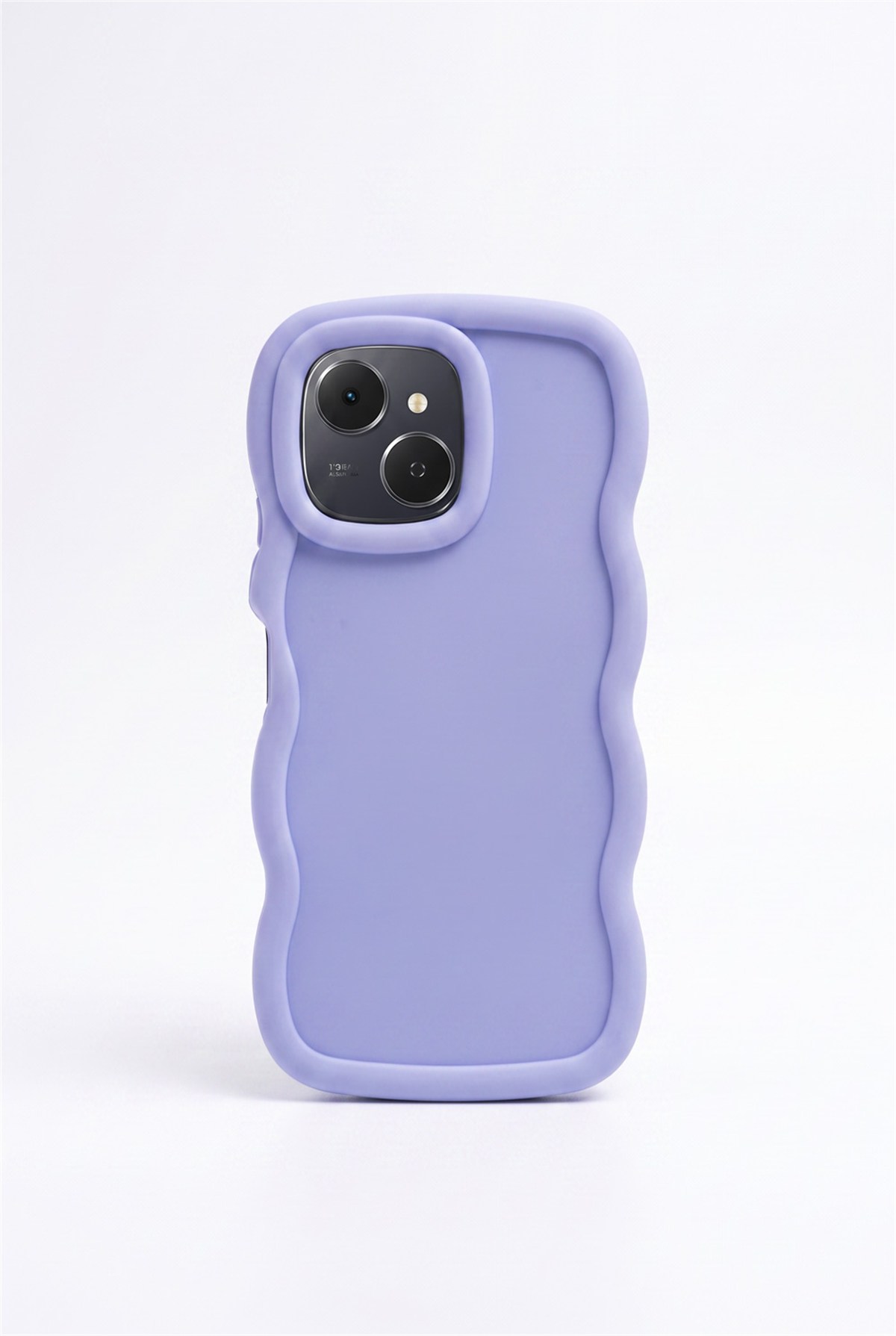 Tecno Spark 40C / Pop 10 Pro Uyumlu Telefon Kılıfı Kamera Korumalı Dalgalı Tasarım Mat Silikon