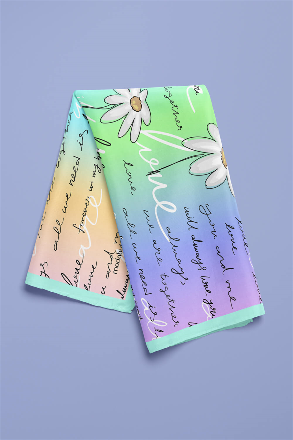 Z8 Modabutik Papatya Desenli Bandana