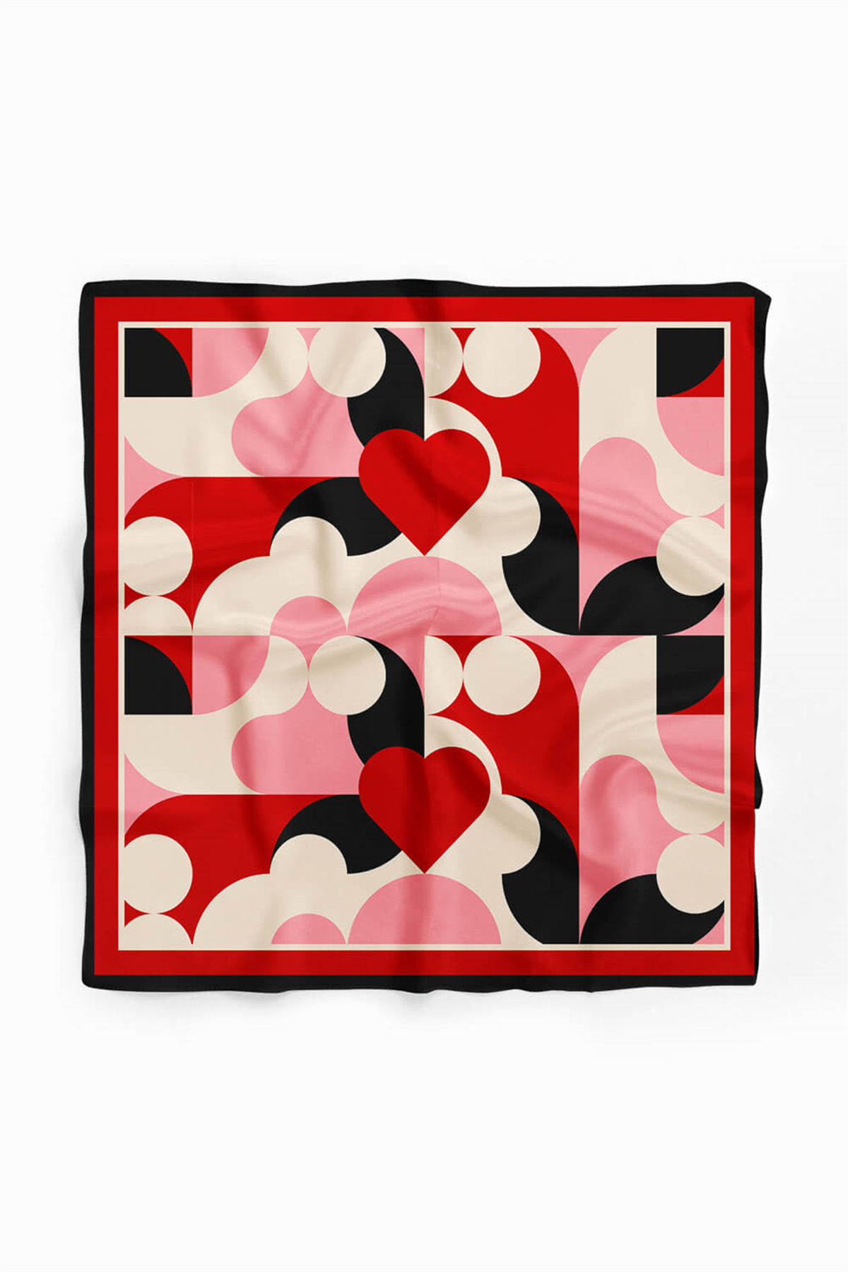 Vissona Kalp Desenli İpek Bandana